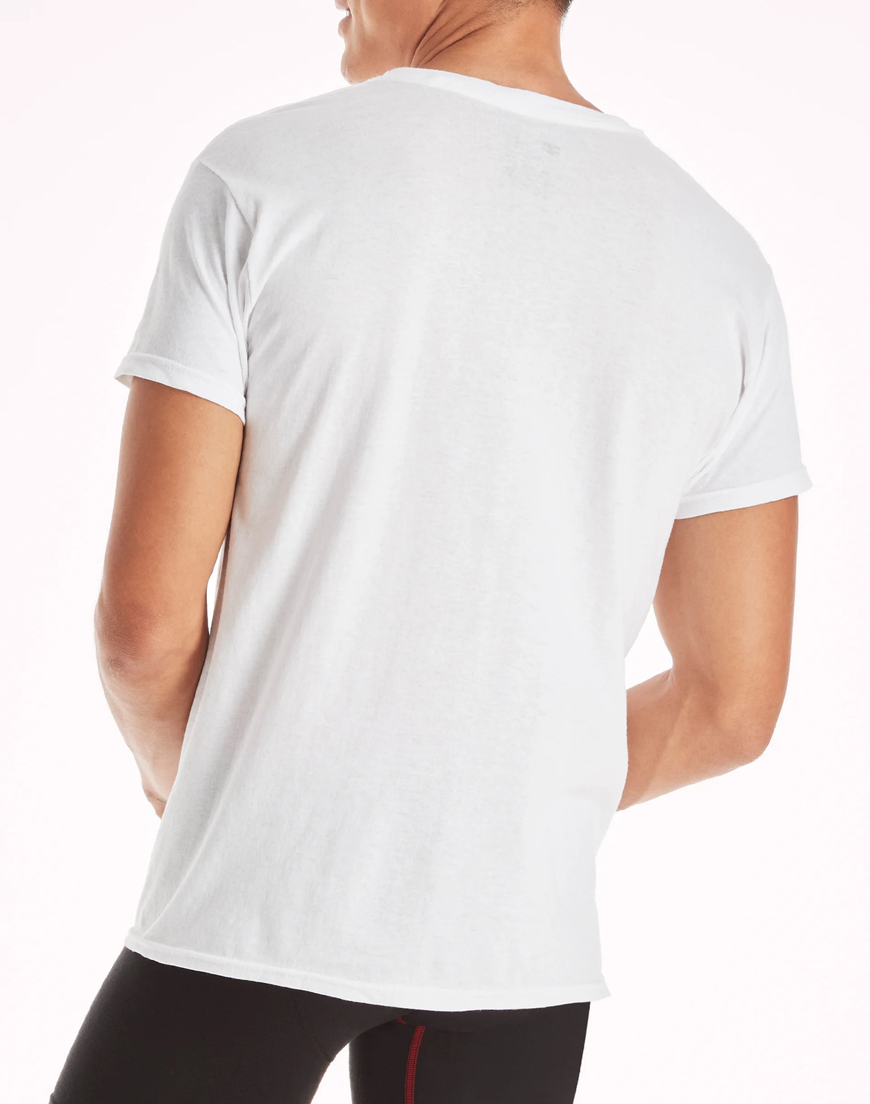 Hanes 10-Pack Men Tee T-Shirt ComfortSoft White Crewneck Undershirt Short Sleeve