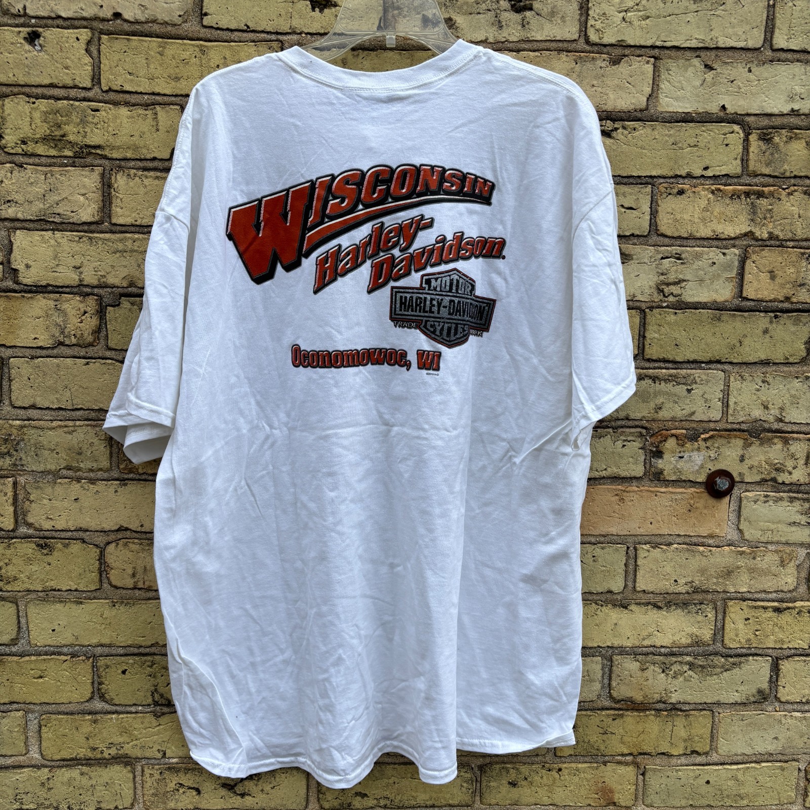 Harley-Davidson Men’s 2XL White 115th Anniversary T-Shirt Oconomowoc, WI