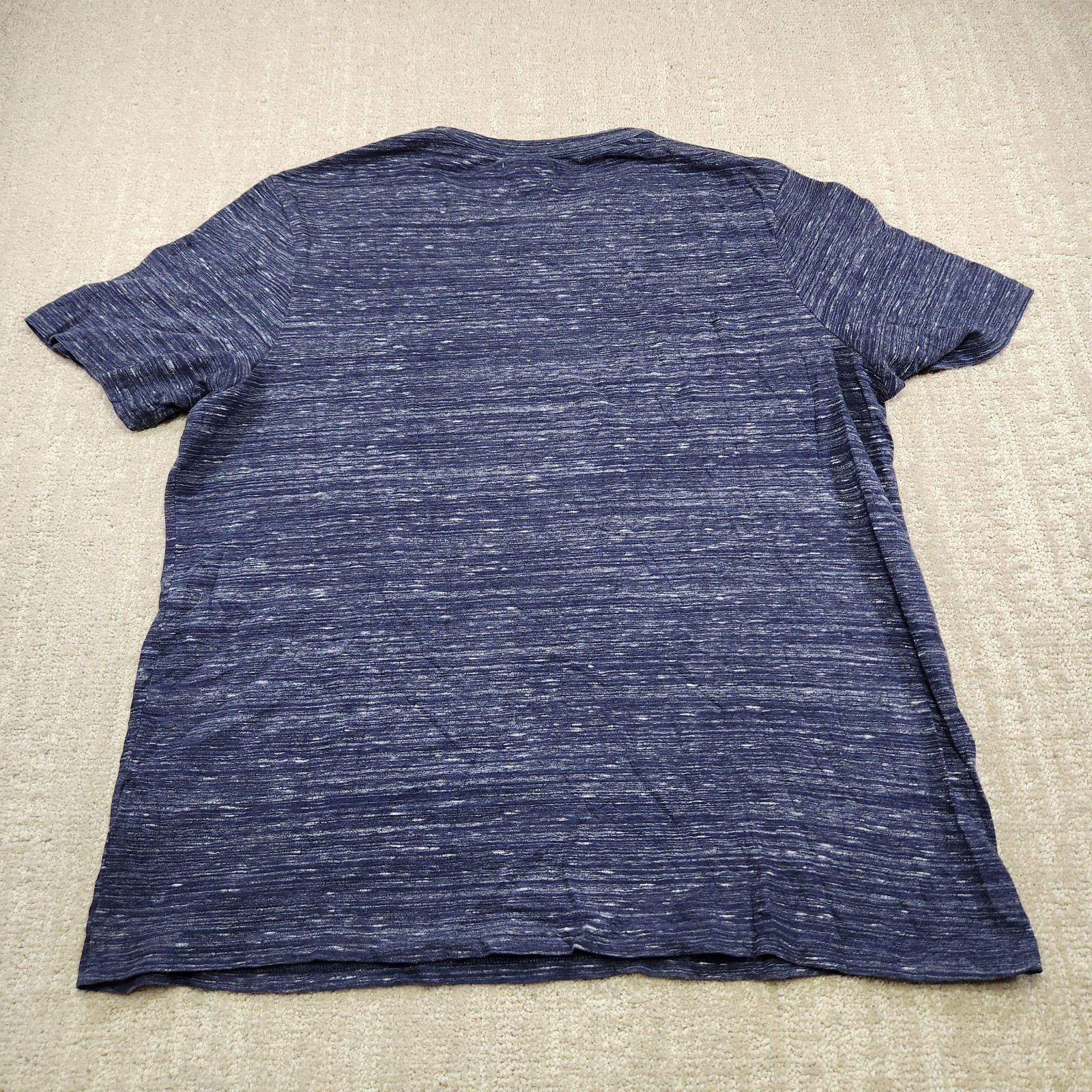 Pact Clothing Shirt Men Large 100% Organic Cotton Heather Blue Natural Fiber