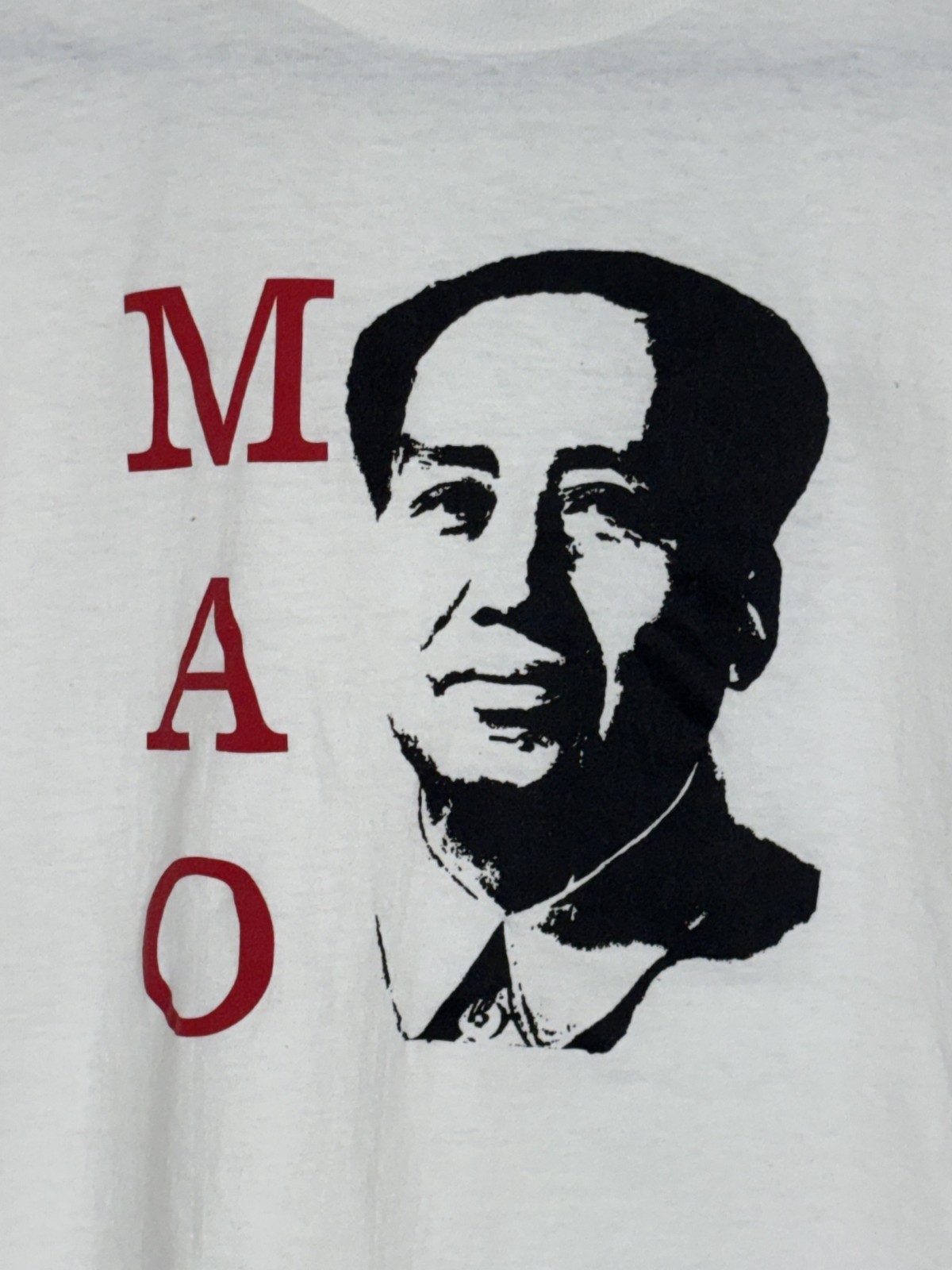 Vintage 90’s Mao Zedong China T-Shirt Size M One Washed & No Worn Jerzees USA