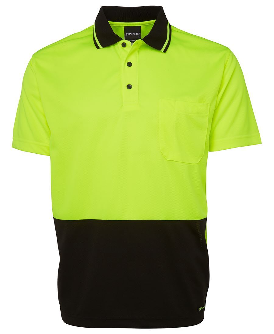Jb’s wear Hi Vis Traditional Work Safety Polo with Quick drying fabric UPF 50+