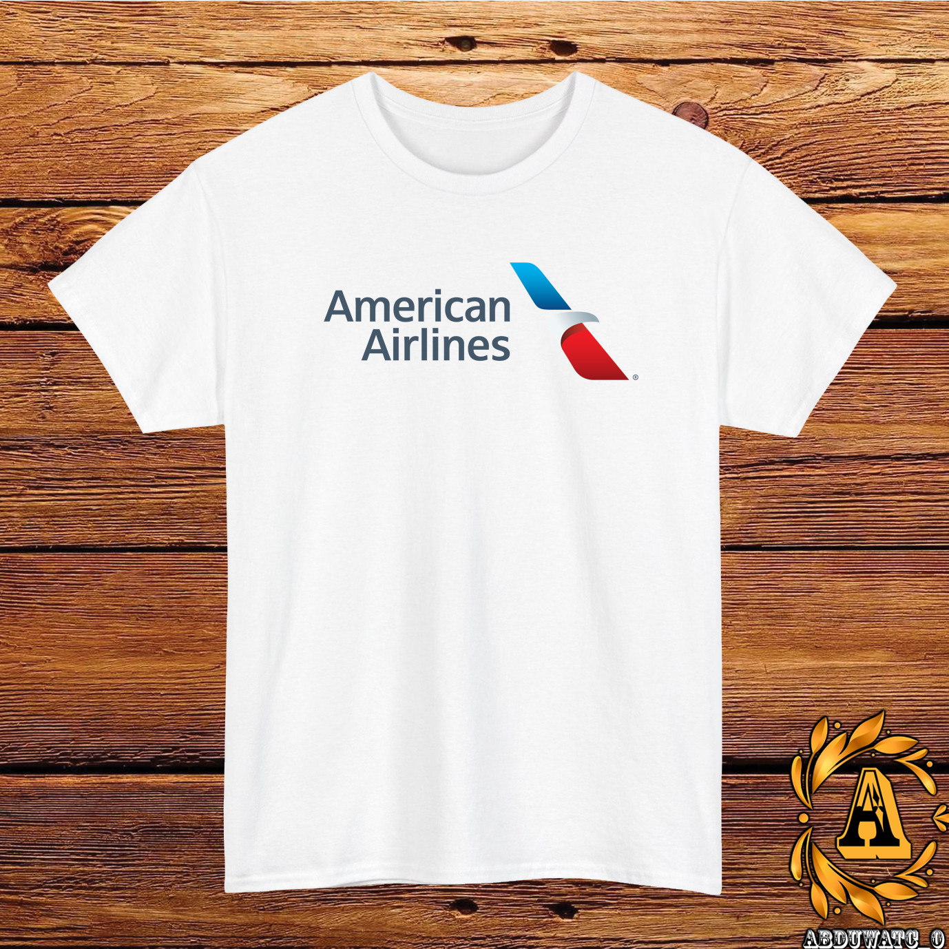 American Airlines Logo T-Shirt Black/Grey/White/Navy/Red/Light Blue S-5XL