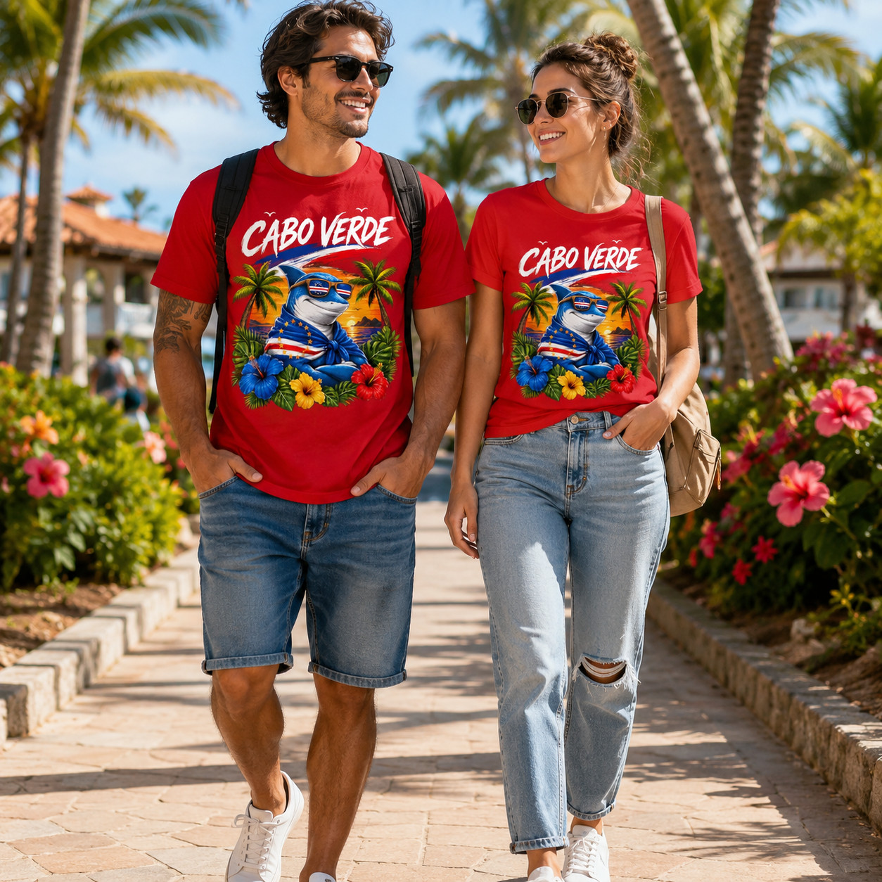Proud Cape Cabo Verde Flag Shirt Football Mens Light Cotton