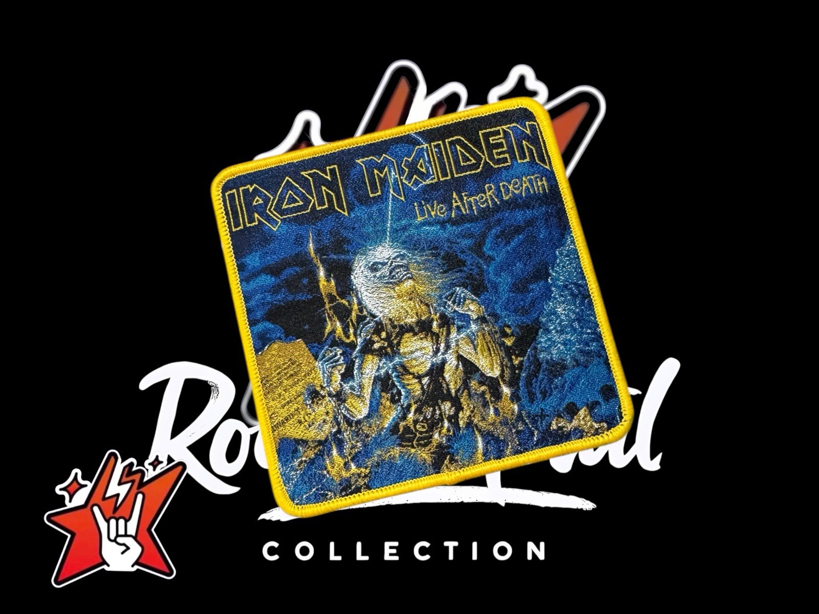 Iron Maiden Exclusiv Woven Patch Cover Album Metallica Judas Priest Saxon Dio