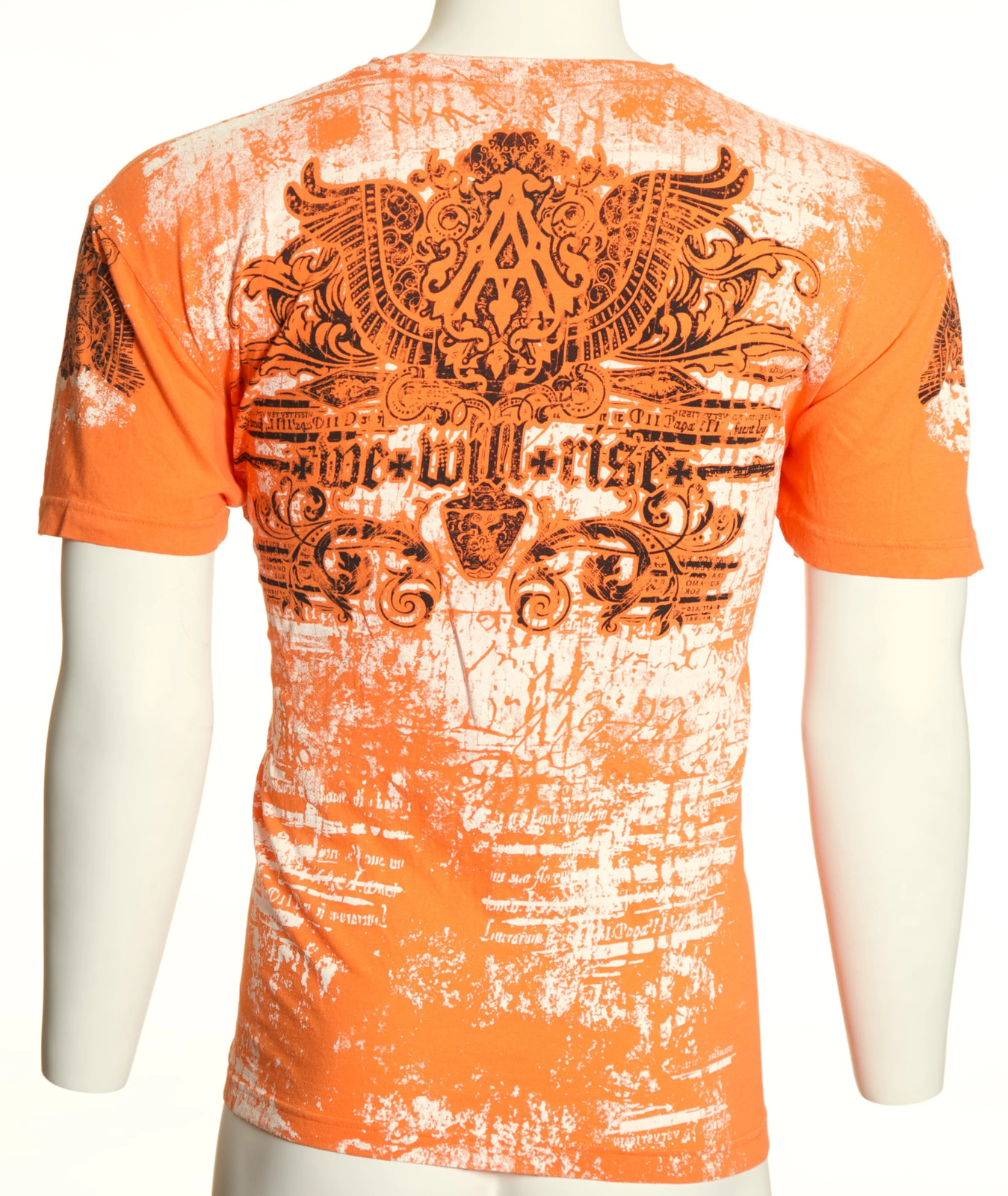Archaic by Affliction Men’s T-Shirt Parallel Wings Cross Biker