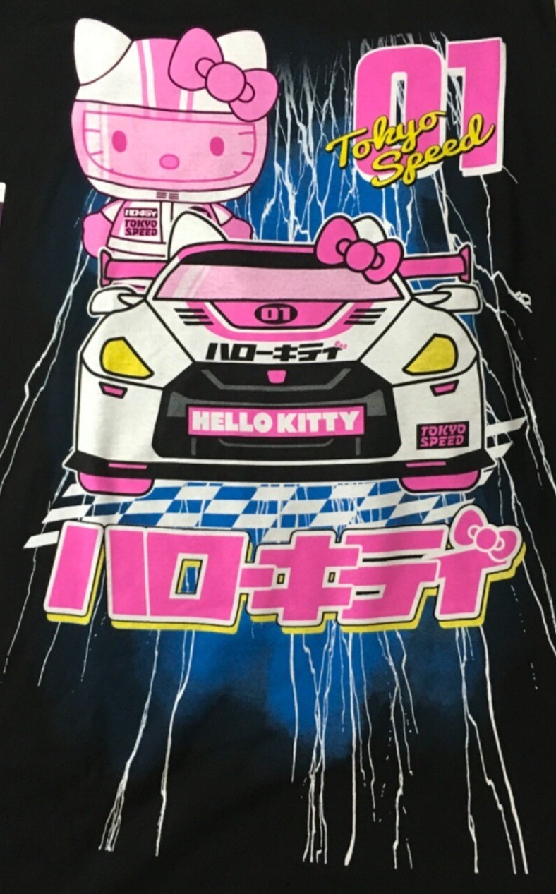 Sanrio T shirt Unisex Size 2XL Black w Pink Hello Kitty Tokyo Special 01 New