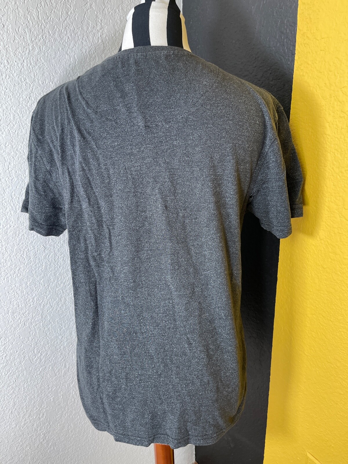 Craft Flow Mens Shirt Small Cotton Blend Pocket Charcoal Machine wash