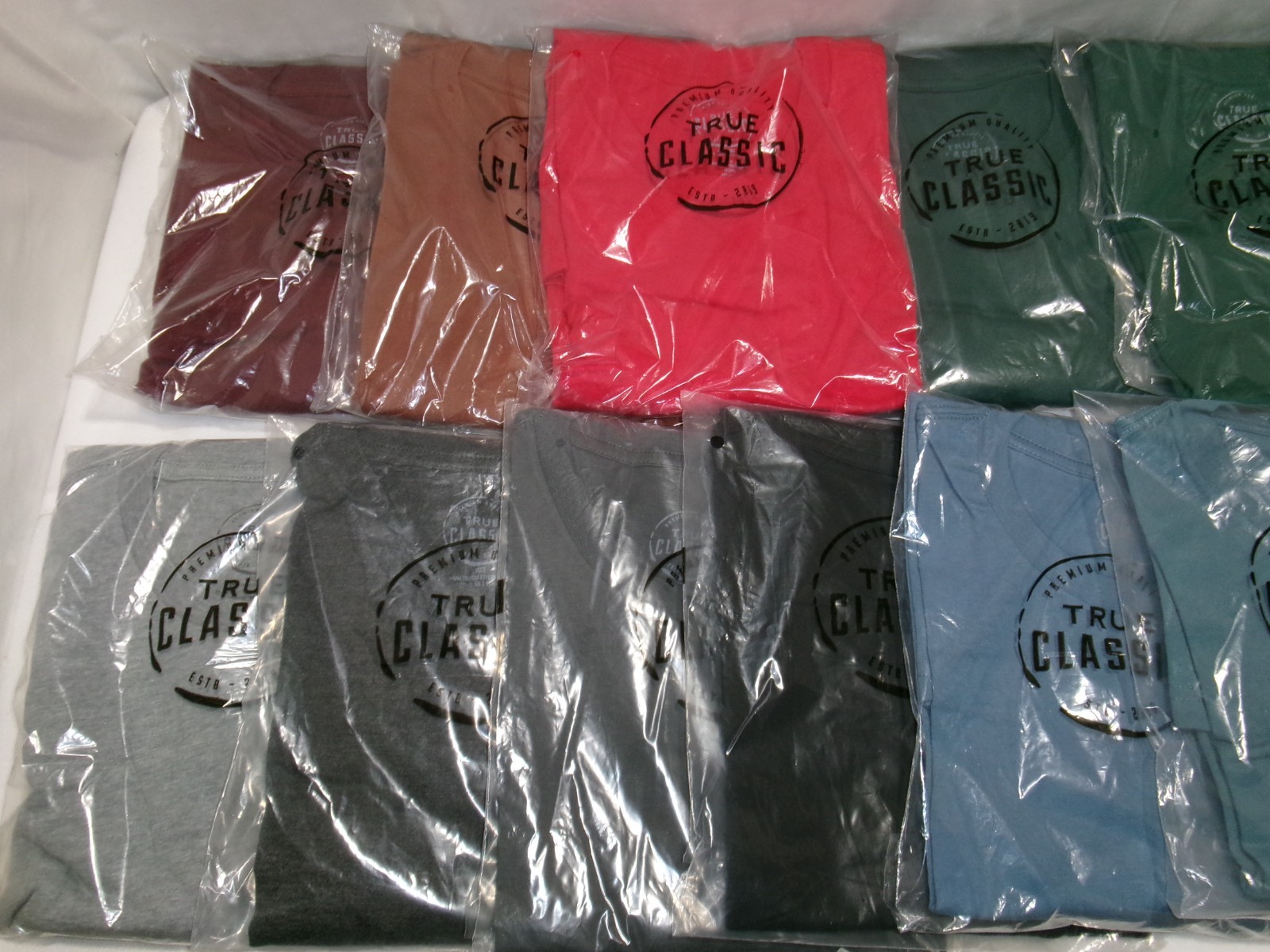 True Classic Crew Neck Long Sleeve Tees Assorted Sizes & Colors