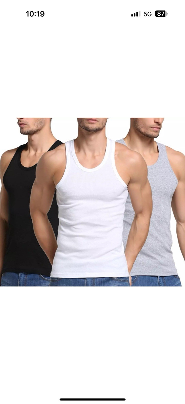 3 Pieces White 3xL A Shirt/ Tang Top Special Last Of Inventory Best Quality