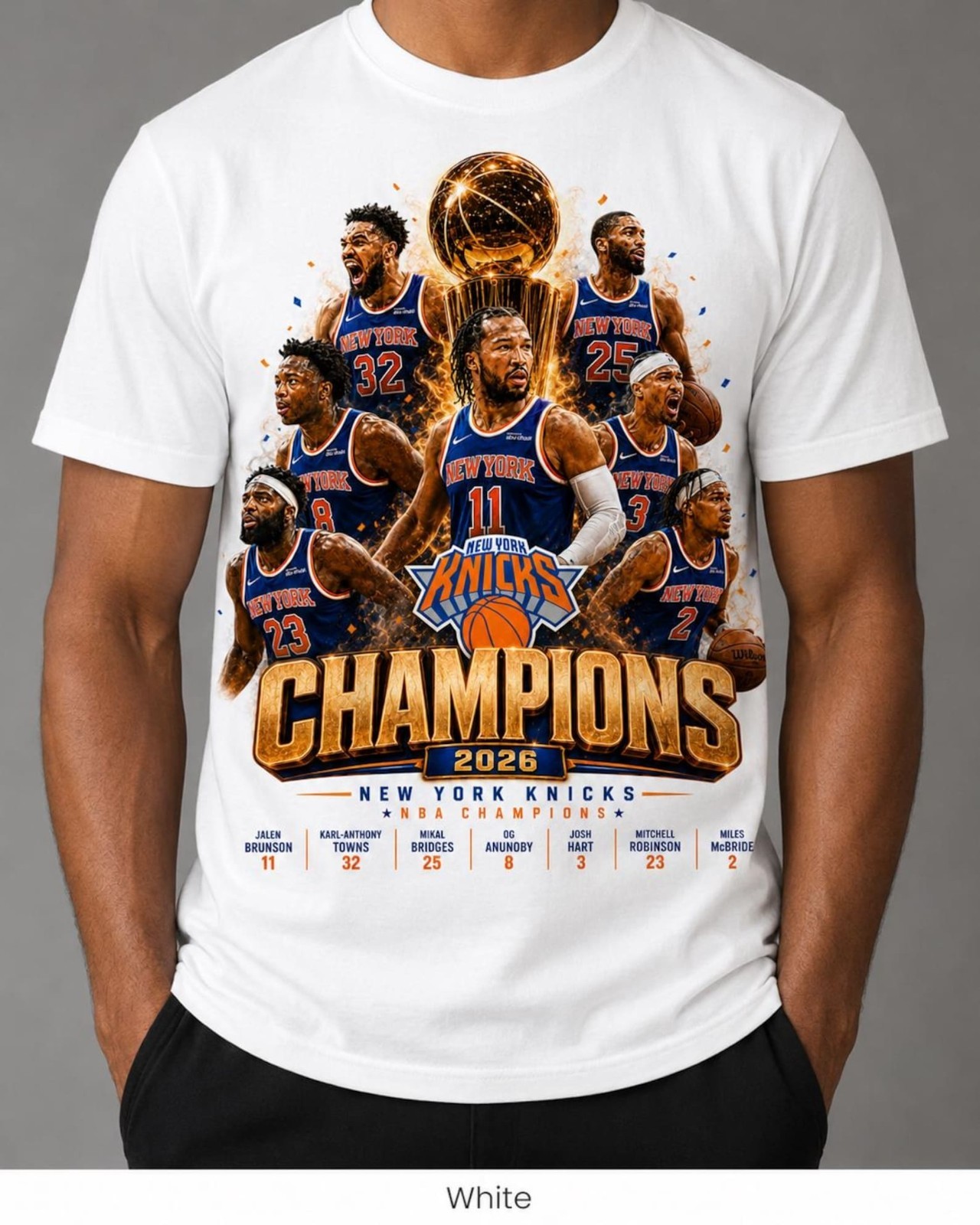 Knicks Basketball Champions 2026 Shirt, OG Anunoby Tee