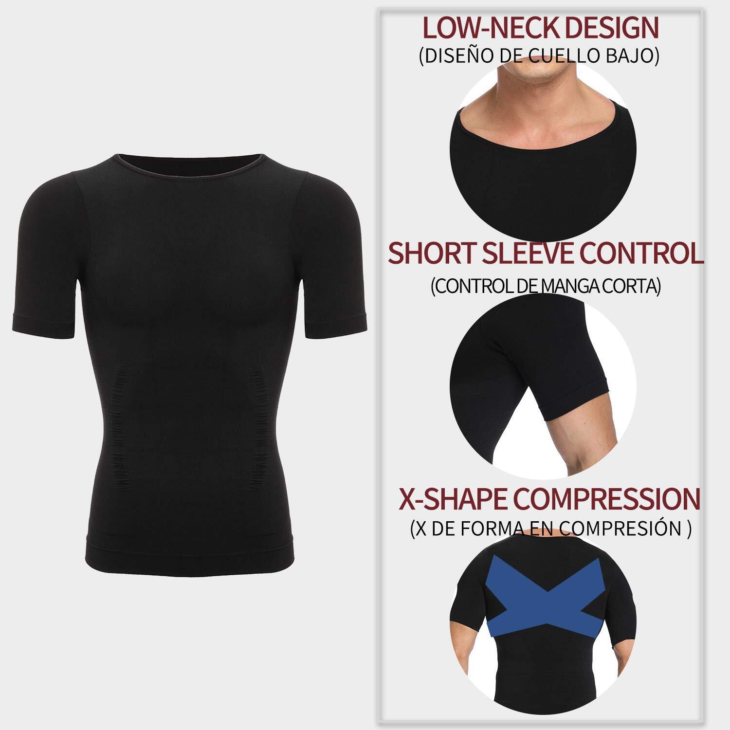 Men Slimming Body Shaper Vest Compression Shirt Gynecomastia Undershirt Tank Top