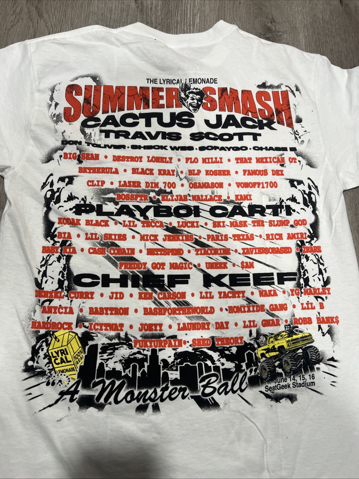 The Lyrical Lemonade Summer Smash 24 A Monster Ball Line Up Medium Tshirt