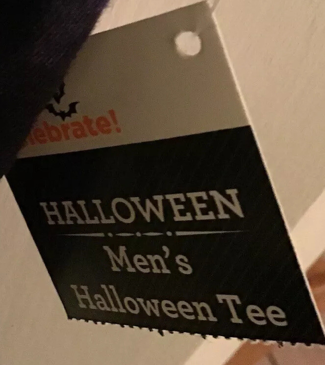 HALLOWEEN MENS T-SHIRT PURPLE Blood drip MY LAZY SCARY COSTUME M, L, XL, or 2XL