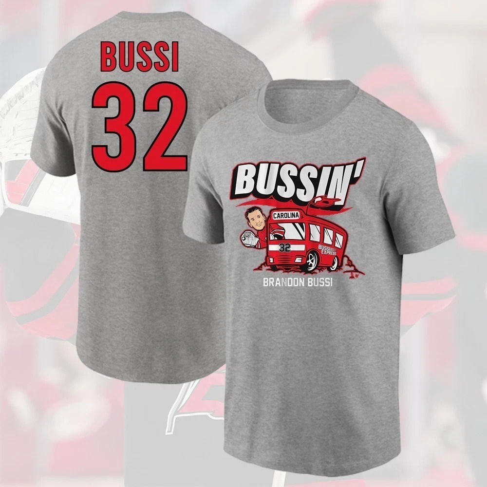 SALE! Brandon #32 Bussi 2026 Player Name & Number Gift For Carolina Fan S-5XL