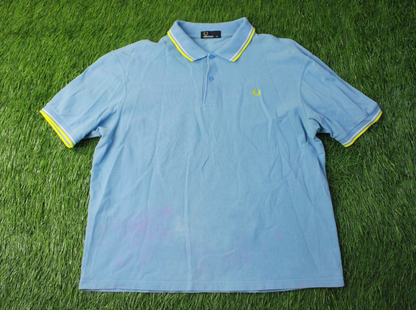 FRED PERRY ORIGINAL MEN CASUAL CLASSIC SHORT SLEEVE POLO SHIRT JERSEY SIZE XXL