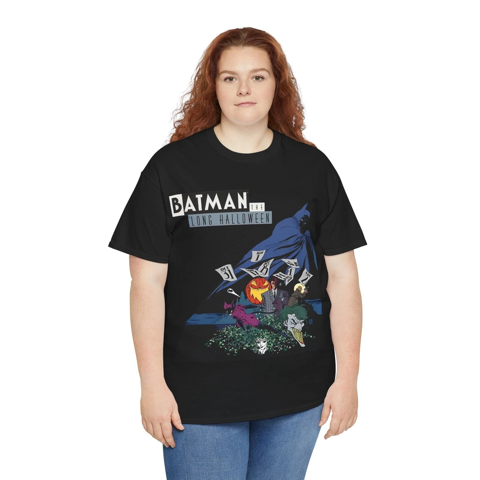 Batman Long Halloween T-Shirt – Tim Sale Art – Joker, Catwoman, Two-Face – DC