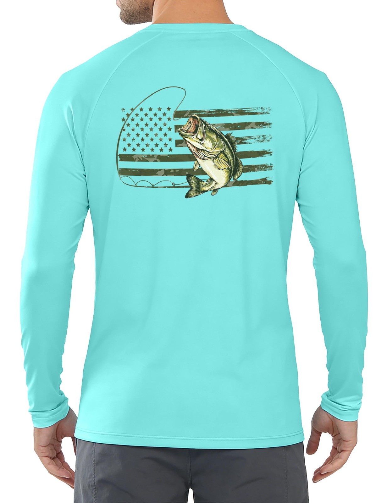 Twekfish Men’s UPF 50+ Fishing Shirt, Long Sleeve UV Protection Sun Shirt, Qu…