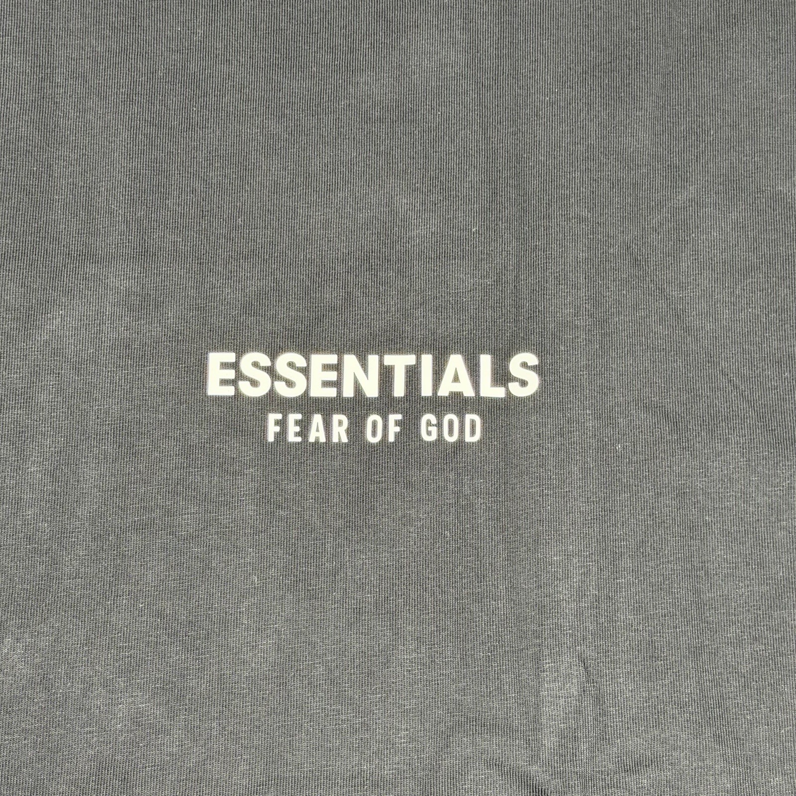 Fear of God Essentials T-Shirt Black Boxy Logo Graphic Tee Mens