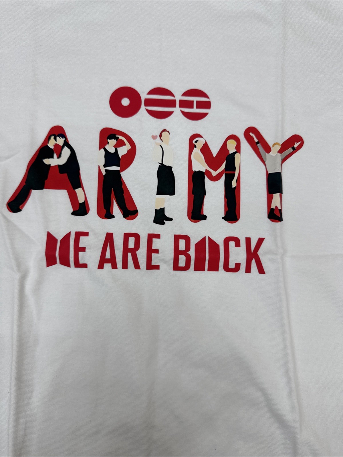 Army We Are Back White T Shirt Size Small # 138