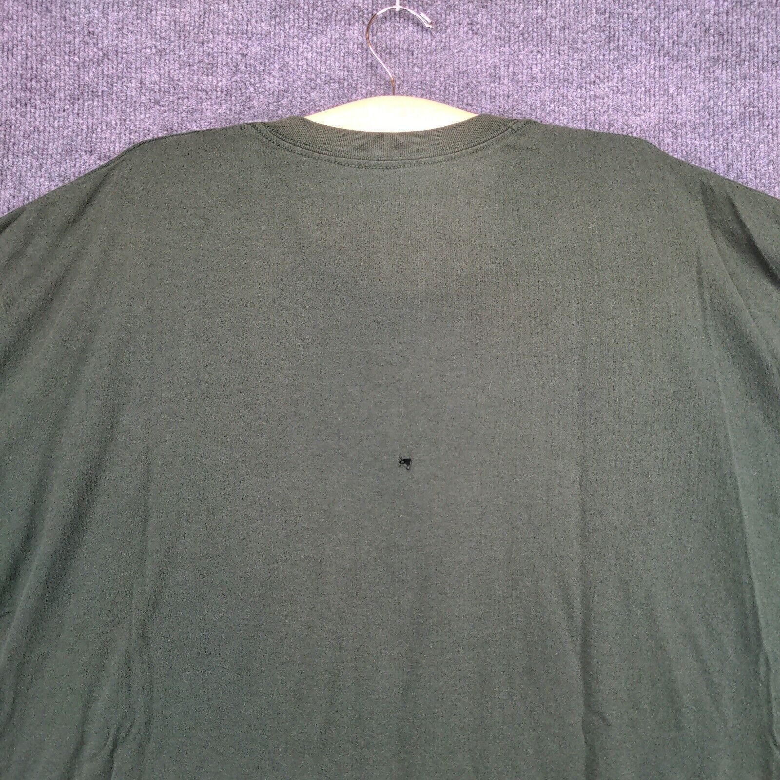 Gildan Mens Co-Alliance Logo T-Shirt Green 3XL Crew Neck Polycotton Dry Blend