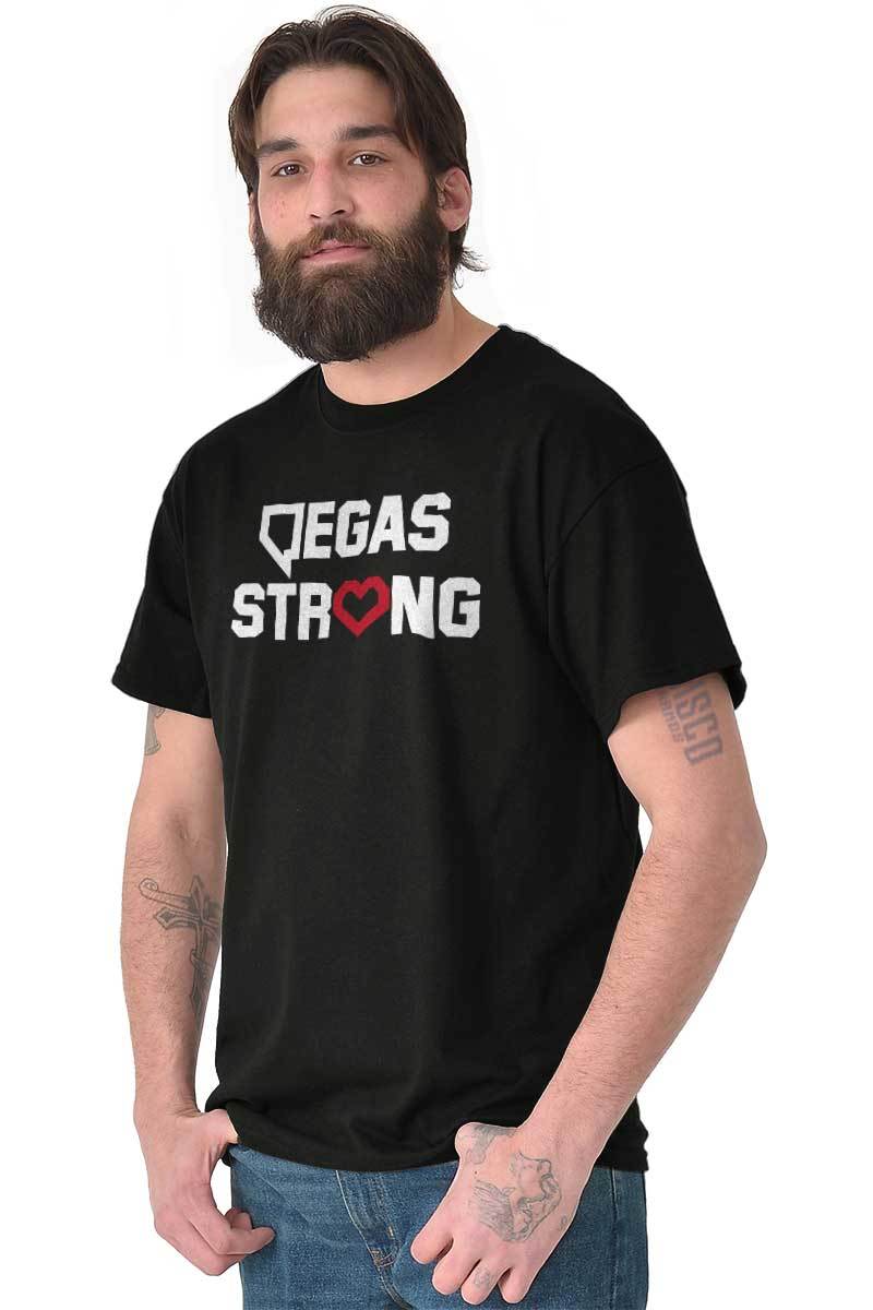 Vegas Strong Community Awareness Support Womens or Mens Crewneck T Shirt Tee