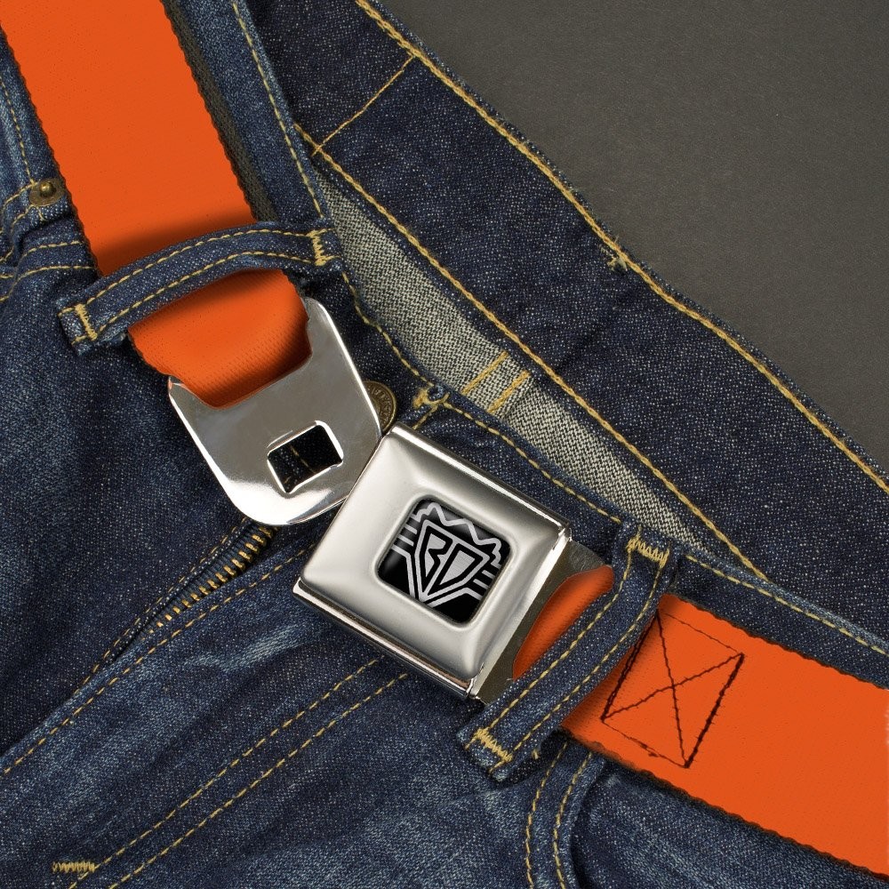 Seatbelt Belt – Neon Orange – 1.0″ Wide – 20-36 Inches in Length