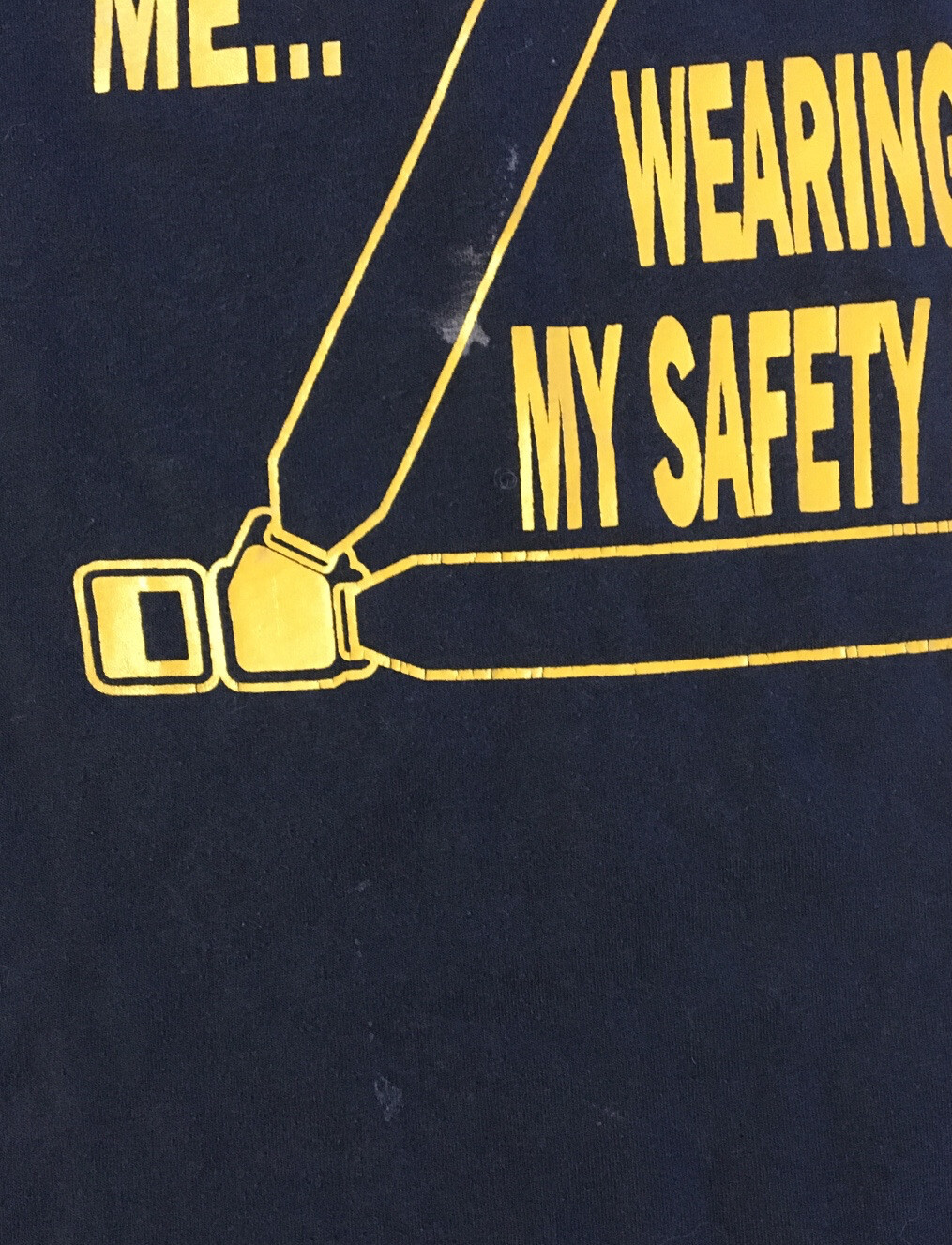 Vtg 90s Police Caught Me Wearing My Seatbelt Shirt XL Single Stitch Funny Grunge