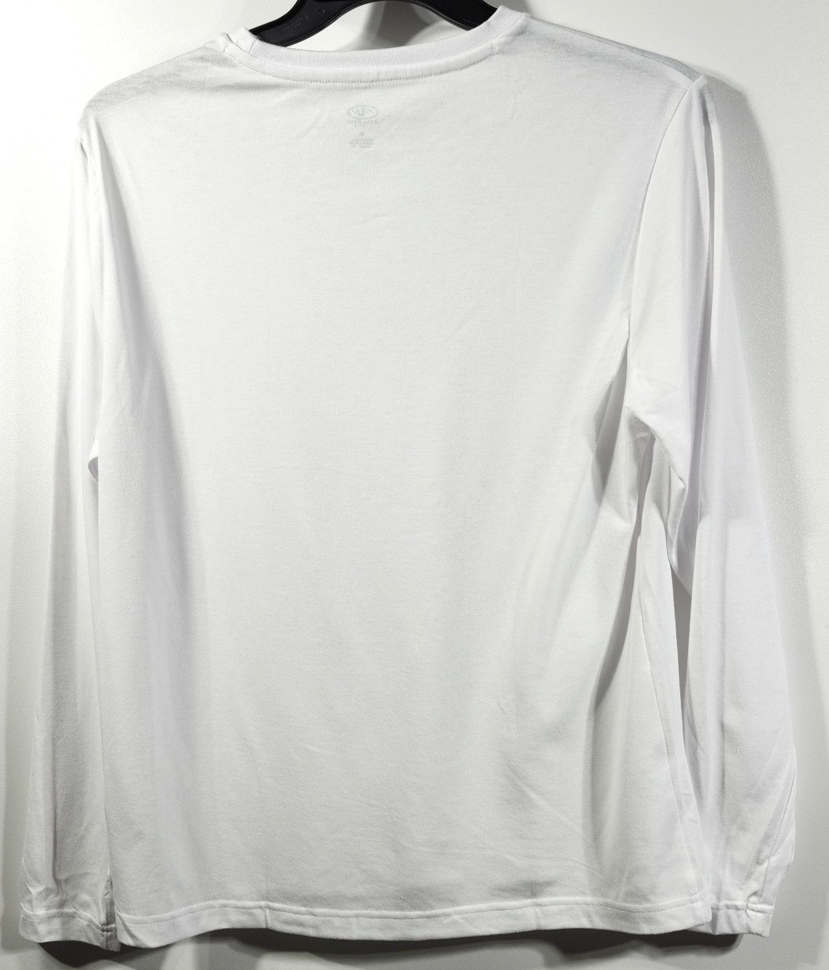 Men’s T-Shirt Size Medium White Long Sleeve Athletic Works Moisture Wicking