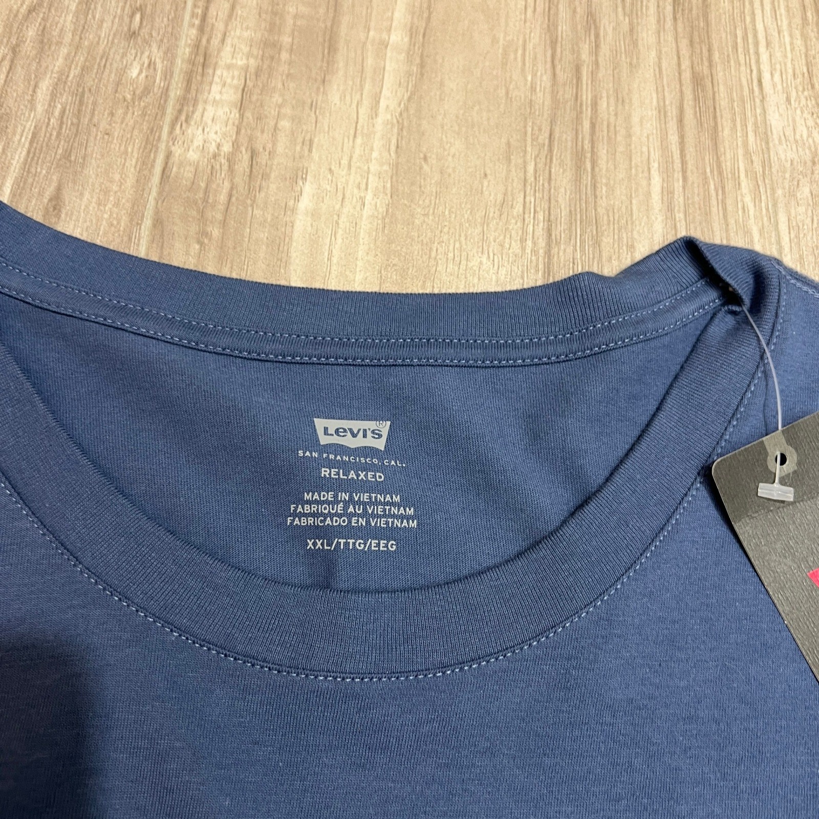 Levi’s Men’s Size 2XL Long Sleeve Tee Blue Western Graphic Cowboy Mesa Relaxed