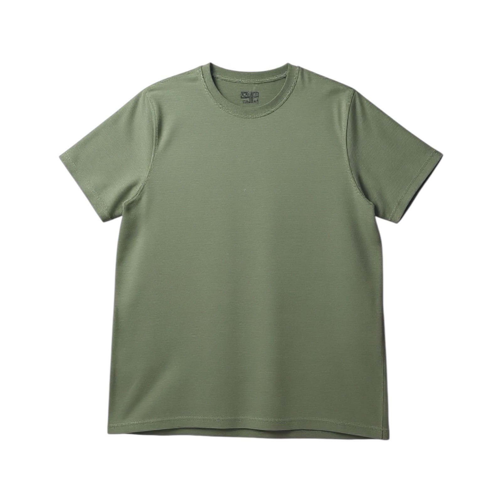 Common People Ottoman Texture Shirt Garment Dye Relaxed Fit Green L Ribbed Sleek