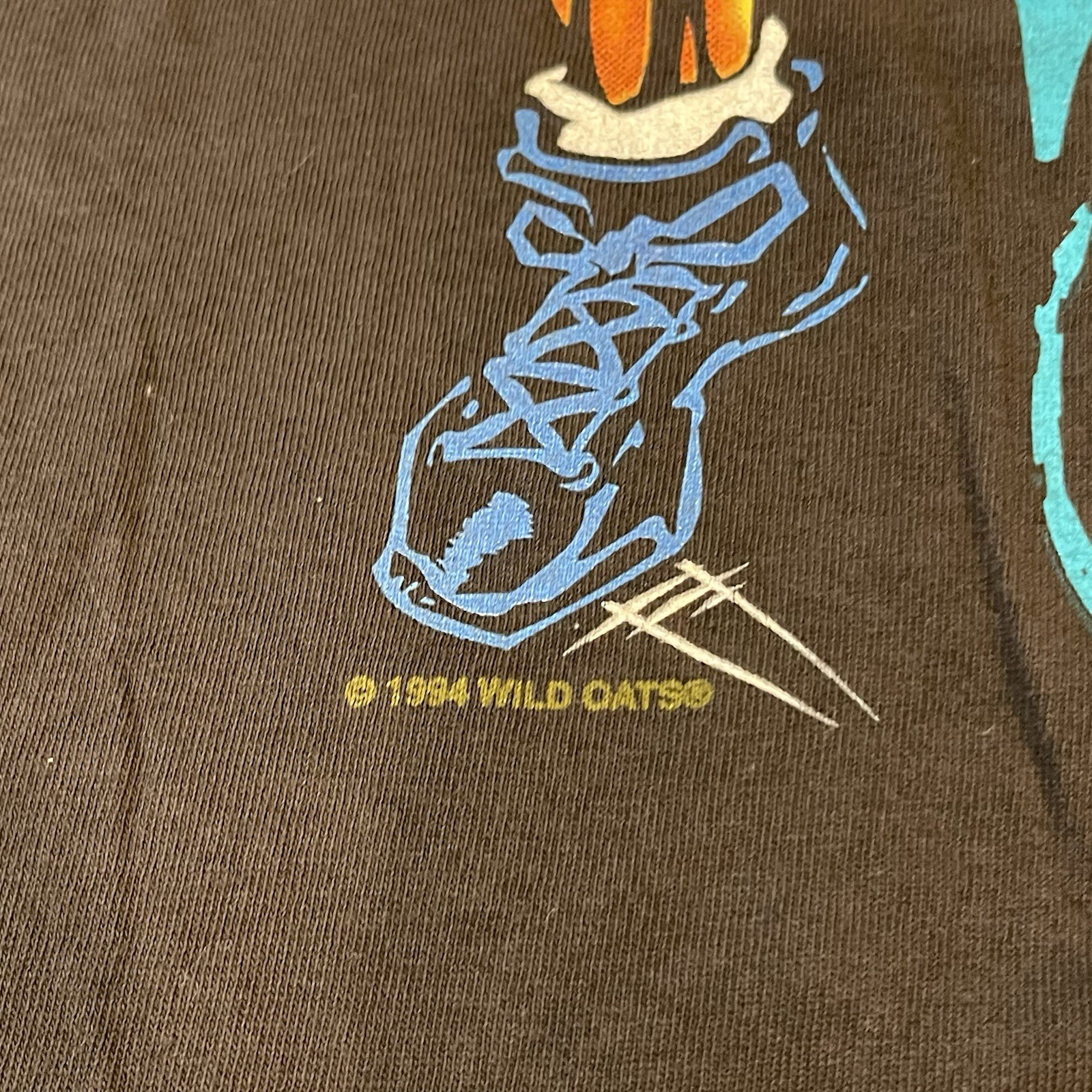 Vintage Wild Oats 1994 Street Basketball T-Shirt Sz Weak Shot, Not in My House