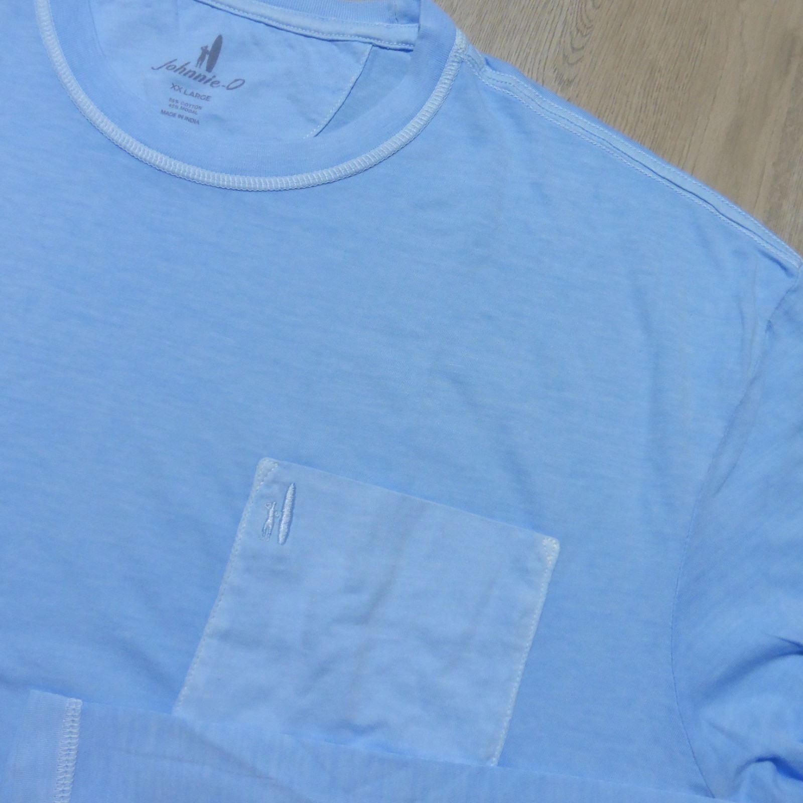 JOHNNIE O Mens 2XL XXL T SHIRT BRENNAN 2.0 MALIBLU BLUE LONGSLEEVE GOLF SURF TEE