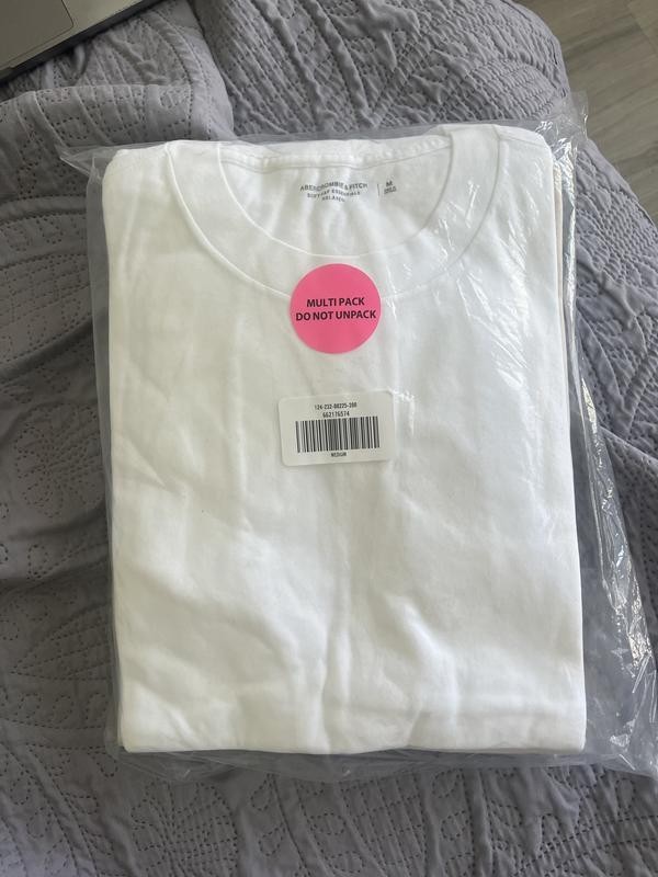 Abercrombie & Fitch Relaxed Essential Tees 7-Pack size L, M, S 100% Cotton #I0-2
