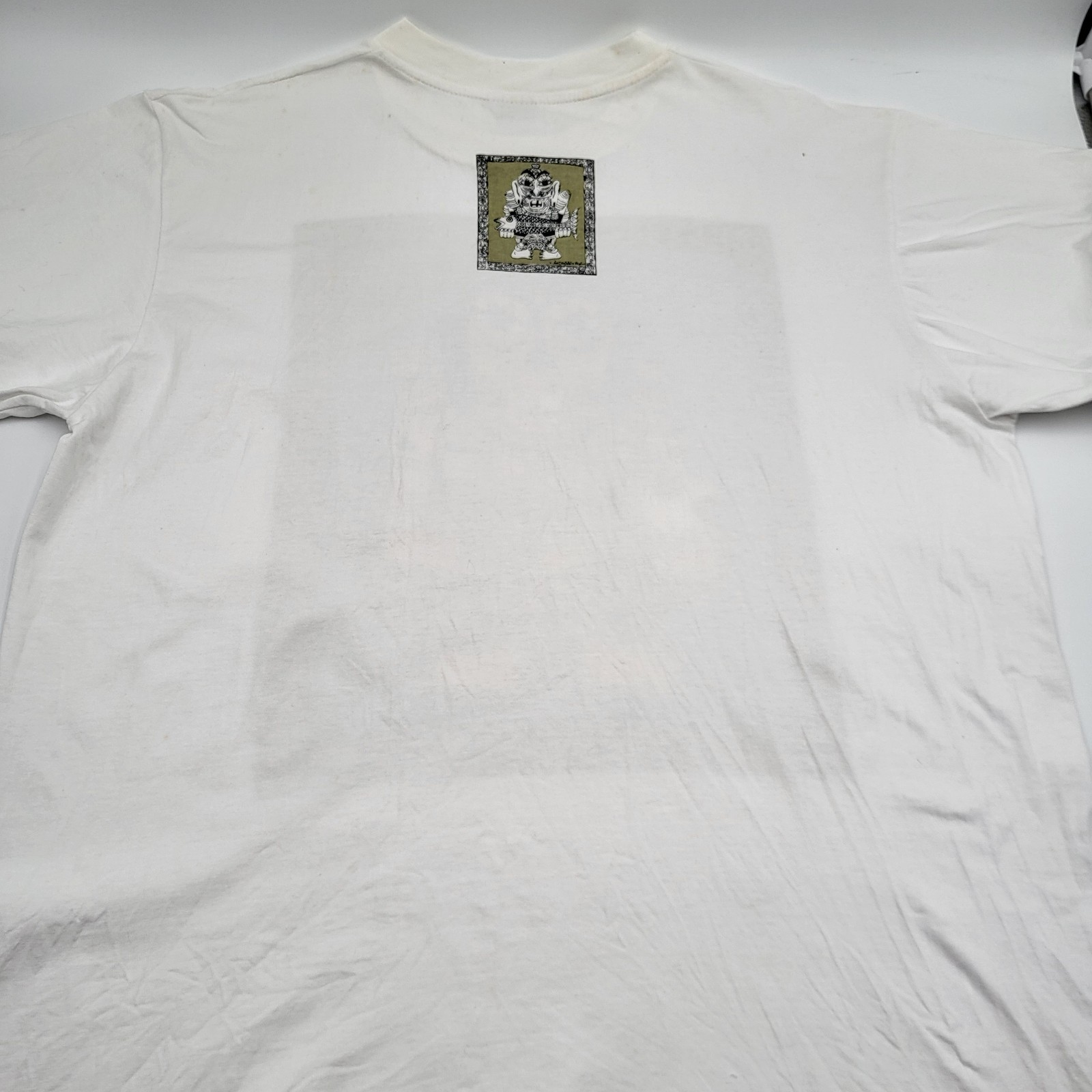 Vintage Bali Primitive Designs Native Art Shirt Size XL Hand Made in India
