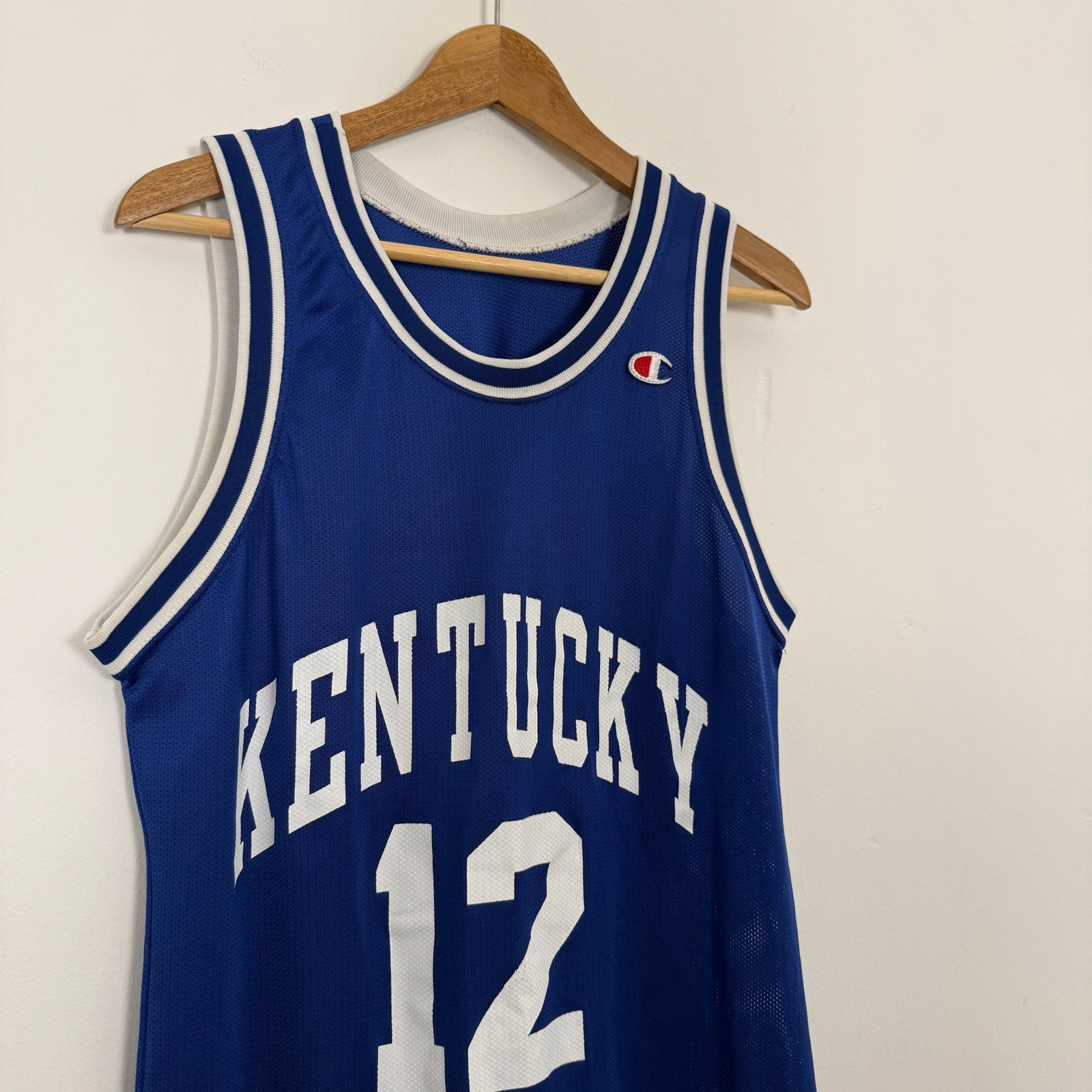 Vintage 90s University of Kentucky UK Wildcats Rhodes NCAA Basketball Jersey