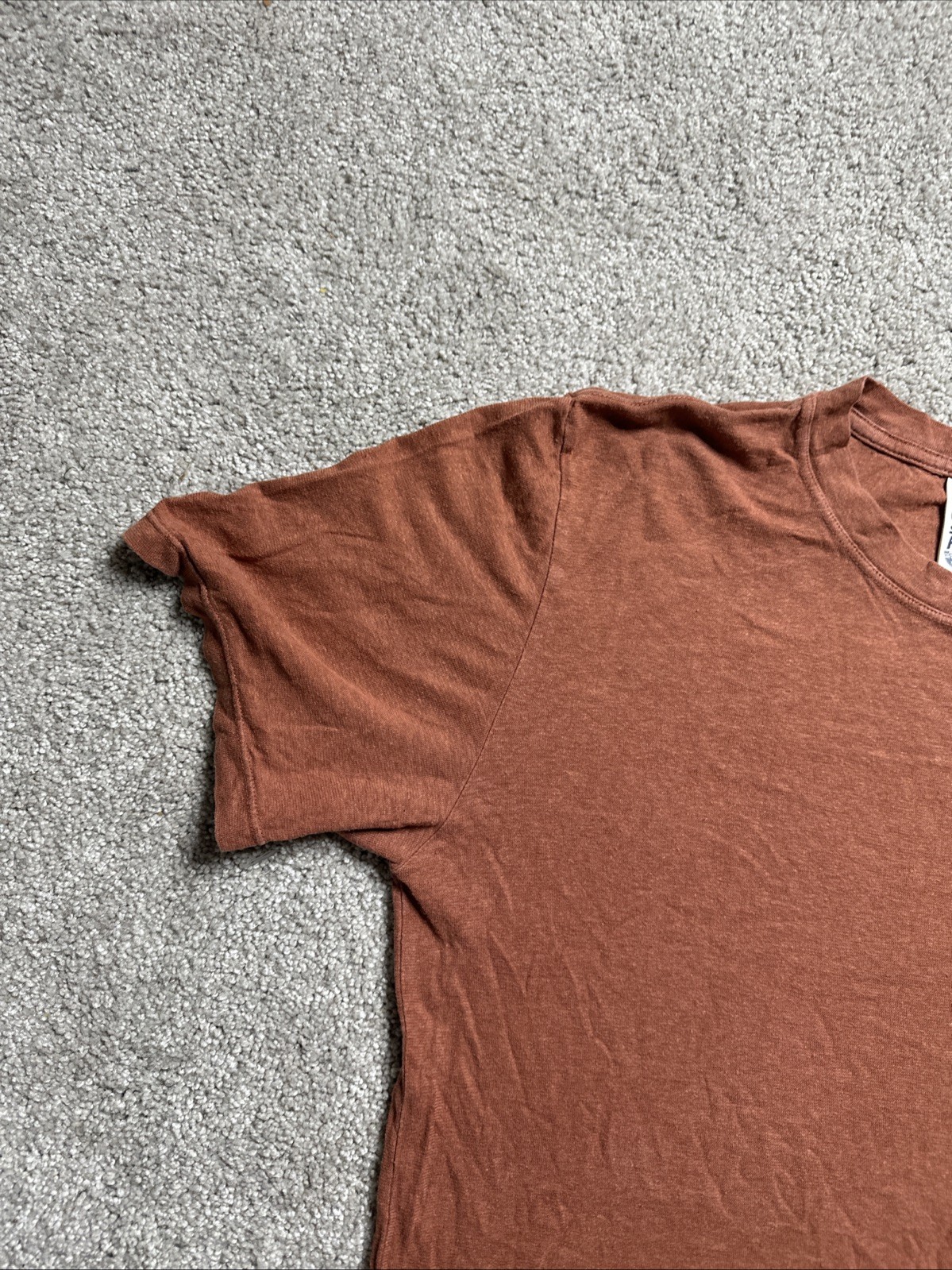 Jungmaven Pocket T Shirt Men’s L Tee Burnt Orange Hemp Cotton Made in USA
