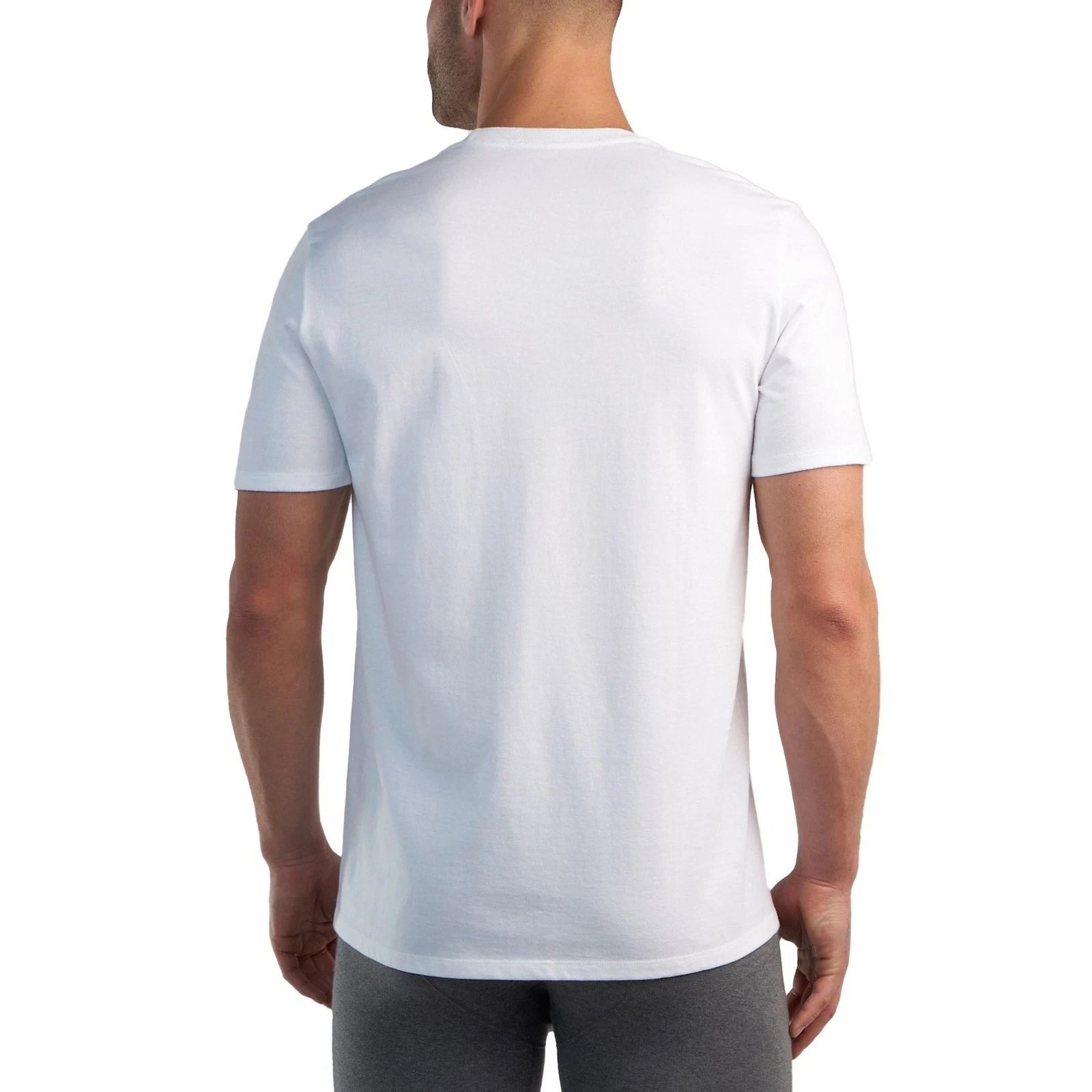 Kirkland Signature Men’s Lightweight Cotton Crew T-Shirts | 6-Pack | White | XL