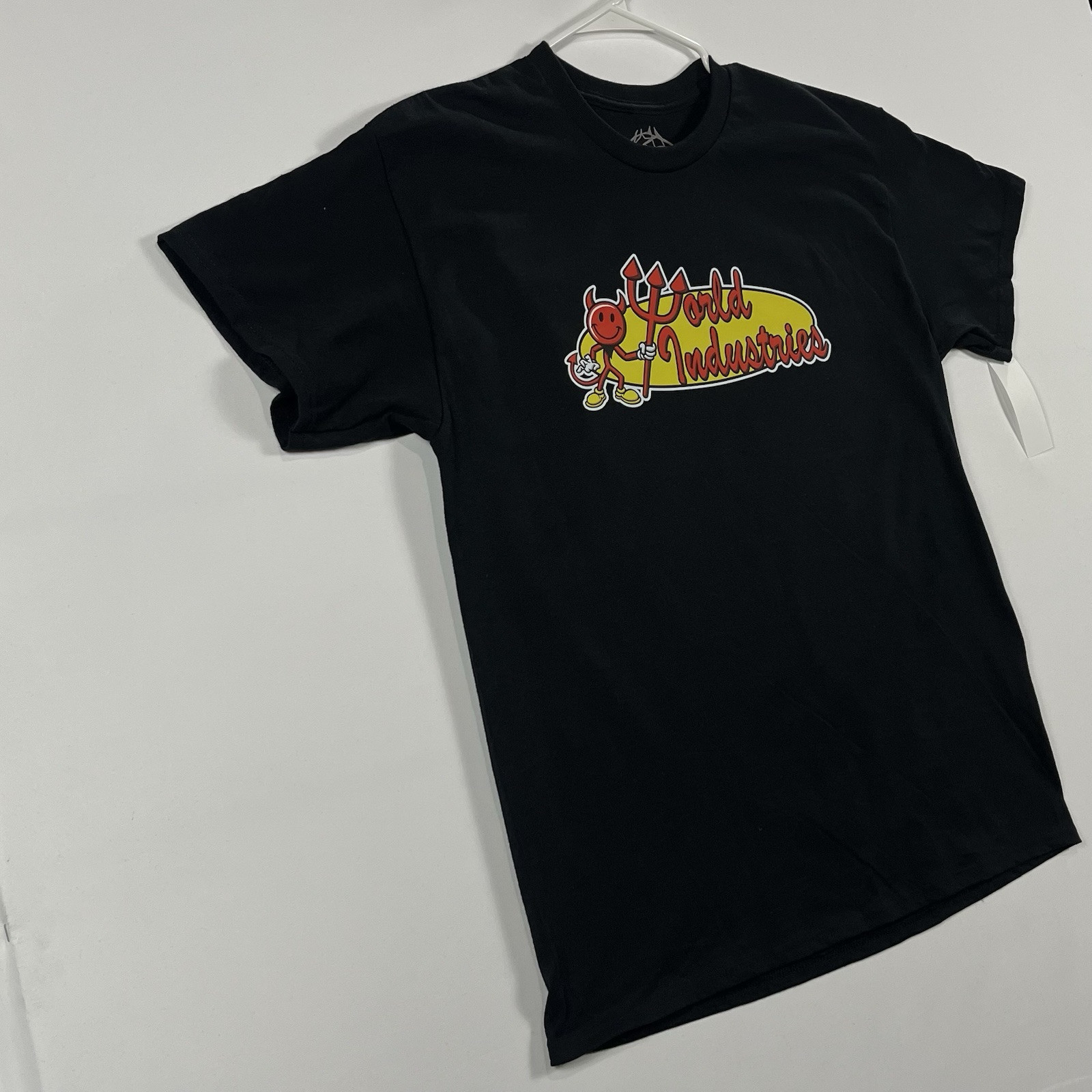 World Industries T-Shirt (Men’s Size X-Large) Retro-Logo, Vintage Skateboard 90s