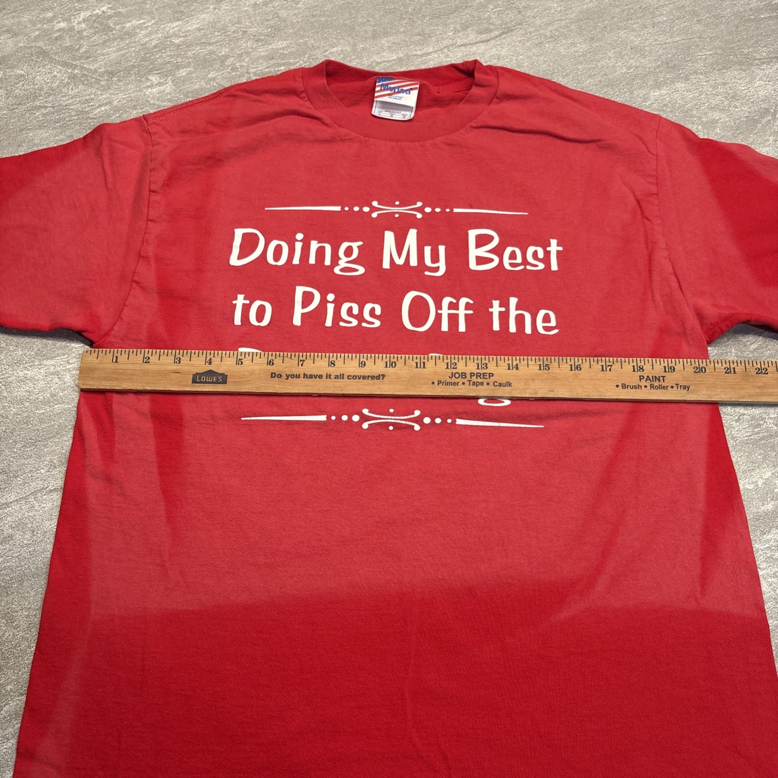 Vintage Y2K Piss Off Radical Right Political Politics Liberal Shirt Sun Fade L