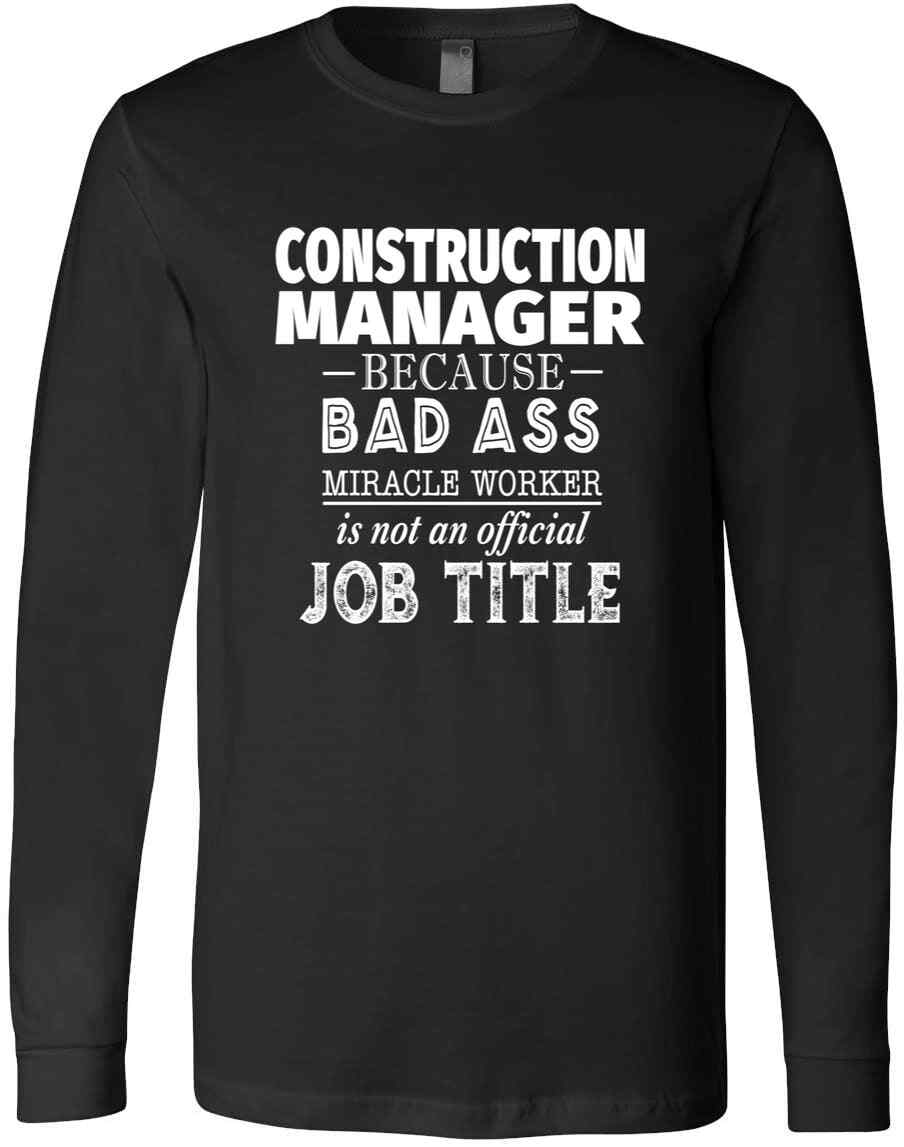 Funny Employee Employer Gift For Construction Manager Birthday T-Shirt