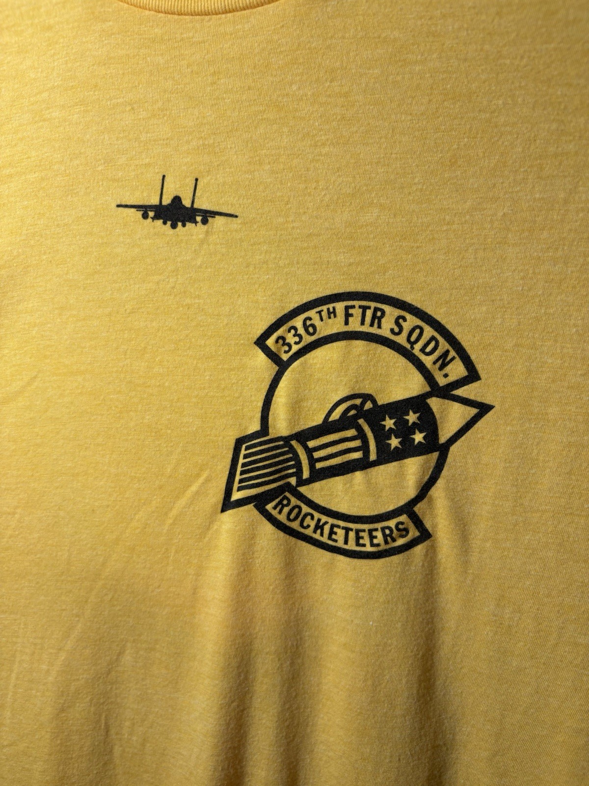 336th Fighter Squadron Rocketeers T Shirt USAF Military Seymour Johnson AFB