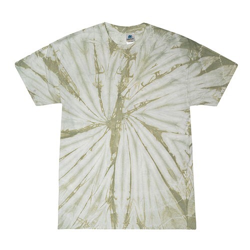 Multi-Color Tie Dye Spider T-Shirts, Adults Short Sleeve Cotton Colortone