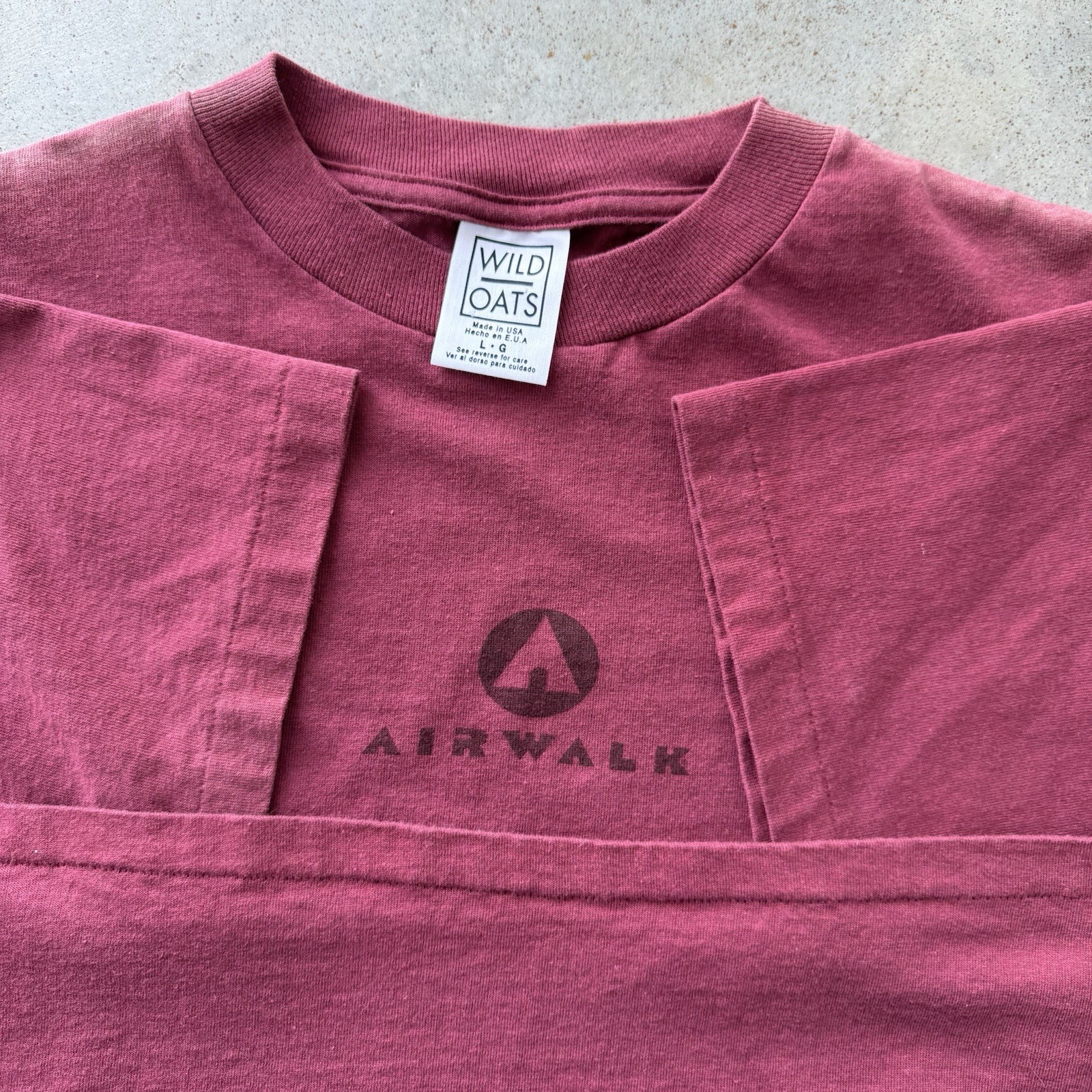 Vintage 90’s Airwalk T-shirt Size Large Single Stitch Skateboarding Skater Retro