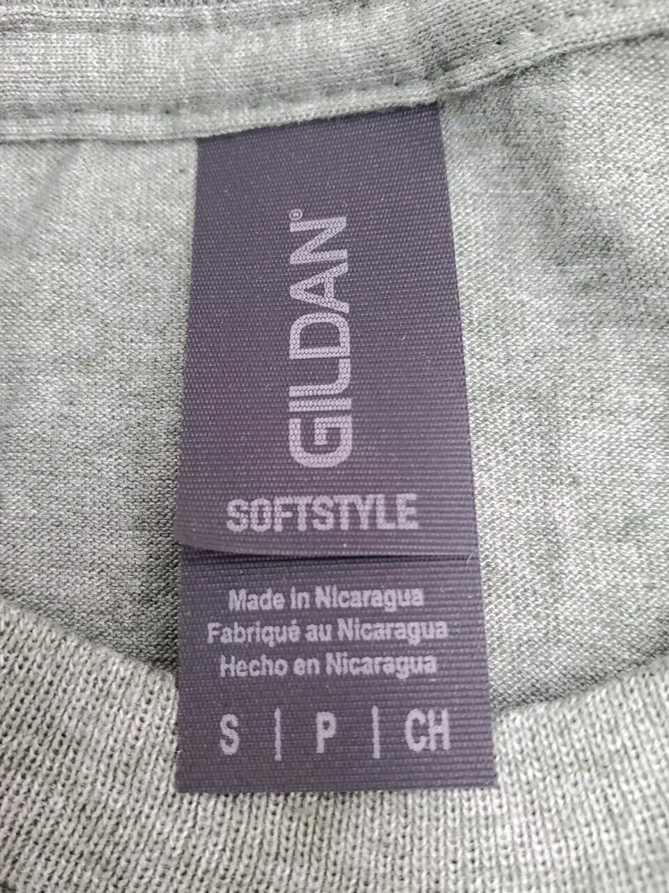 Gildan G640 Mens S Short Sleeve Plain Softstyle T-Shirt Heather Military Green