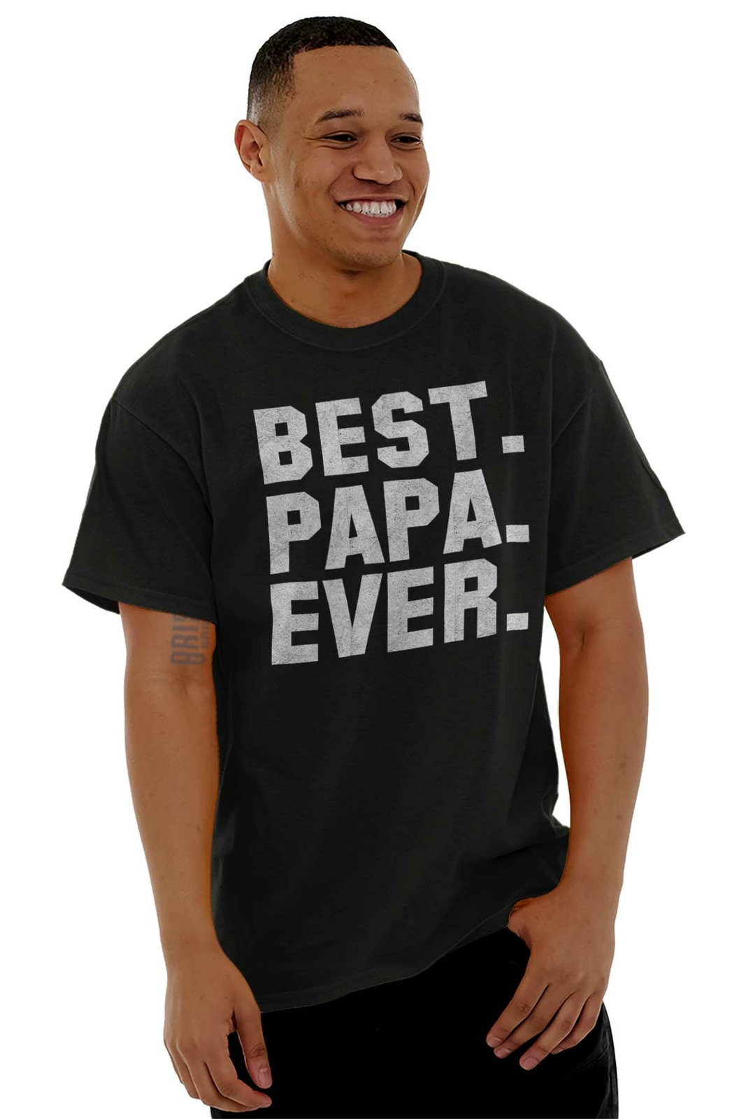 Best Papa Ever Dad Father Grandfather Gift Mens Casual Crewneck T Shirts Tees