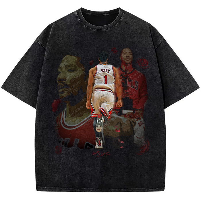 Thank You Derrick Rose Retirement Basketball Career Tribute Custom Graphic Tee