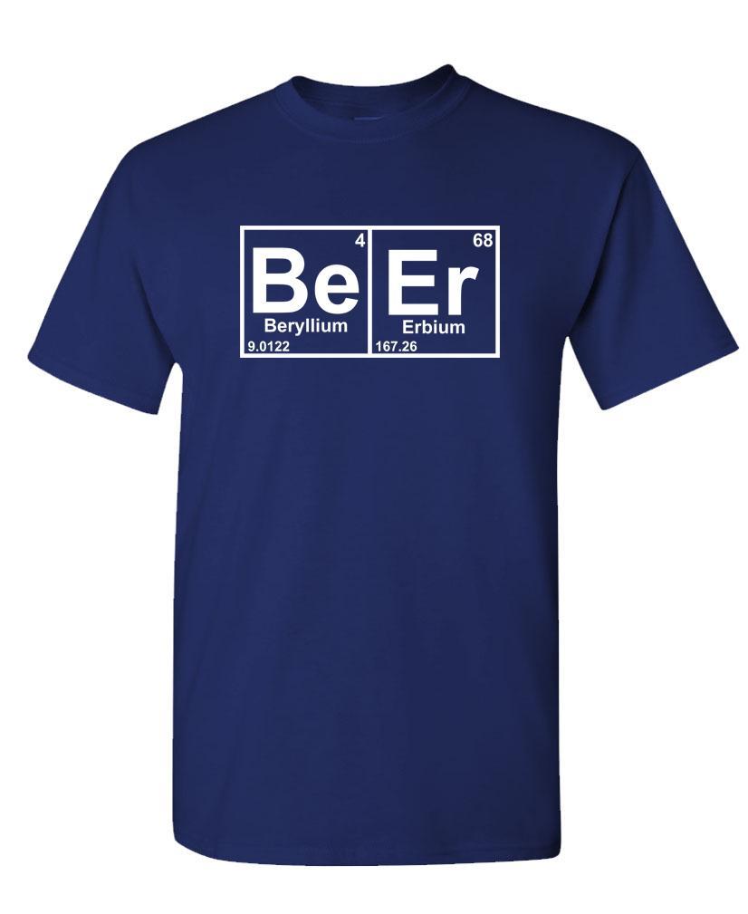BEER periodic table chemistry element funny – Unisex Cotton T-Shirt Tee Shirt