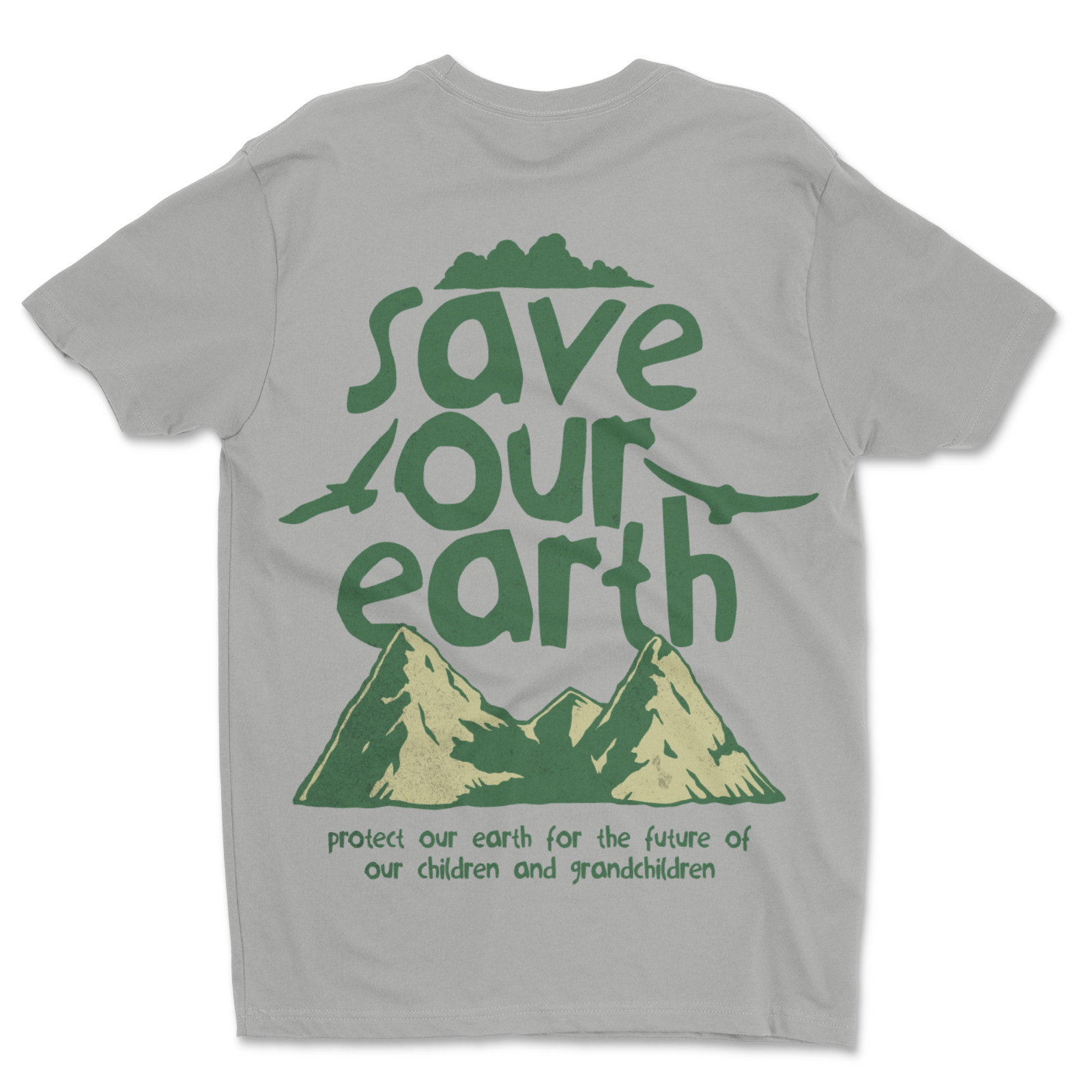Custom T-Shirt,Save our Earth Dtf Print On Next Level T-Shirt unisex Soft Cotton