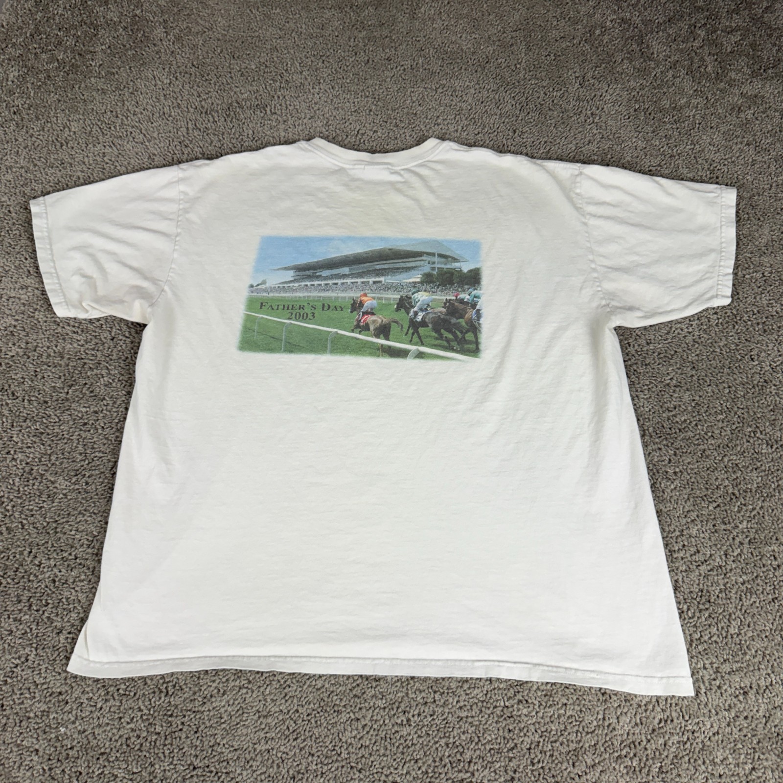 VINTGE Arlington Park Race Track Shirt Mens XL Horse Racing 2003 Fathers Day