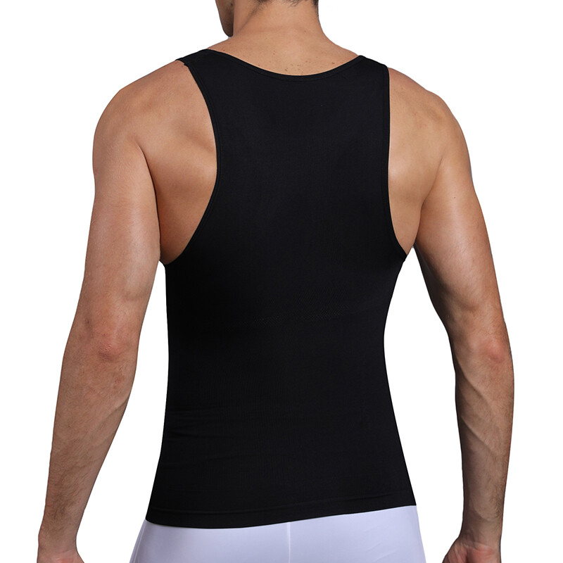 Mens Slimming Tummy Slim Shirt Body Shaper Belly Girdle Underwear Shapewear Vest